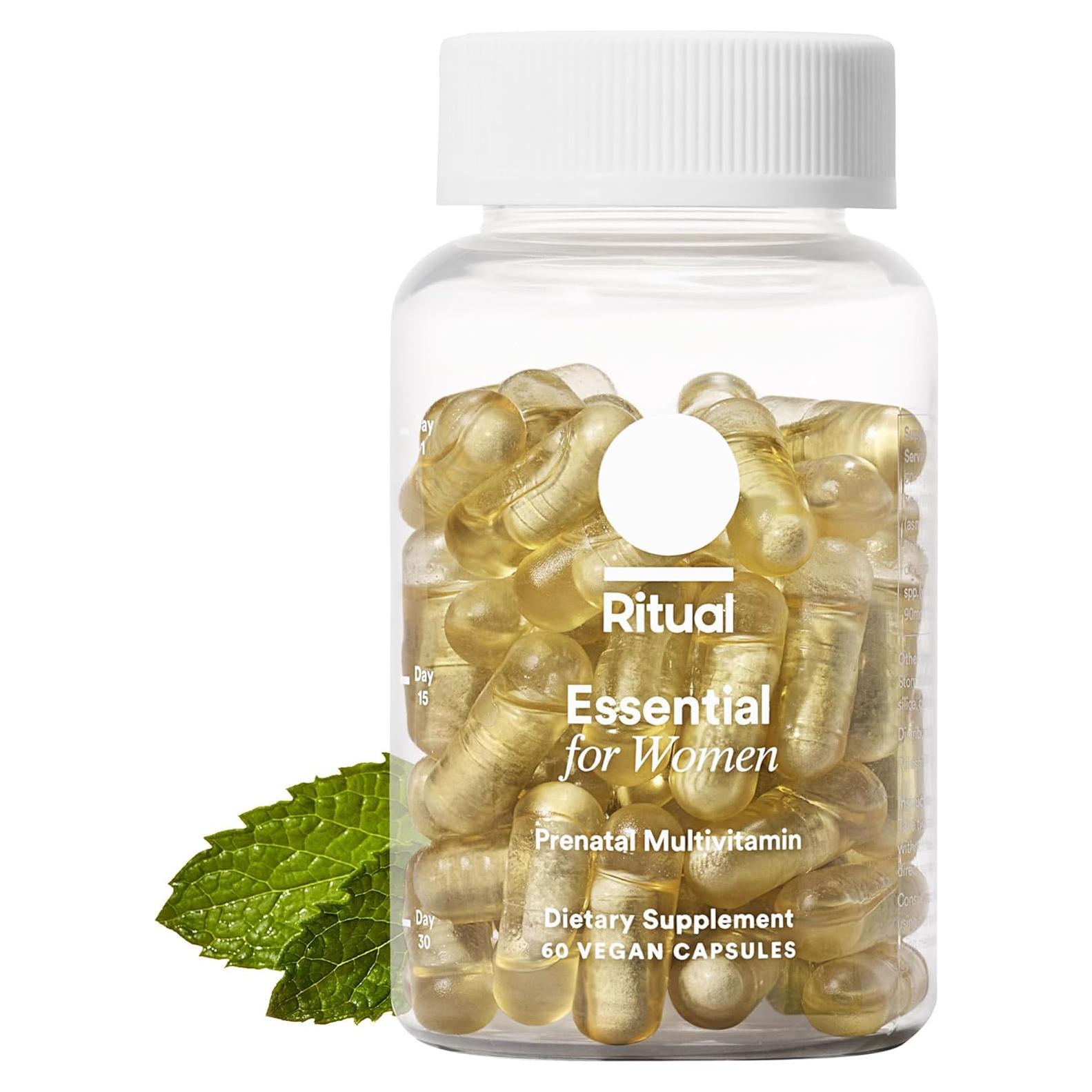 Multivitamínico Prenatal Ritual para Mujeres 30 Cápsulas Menta
