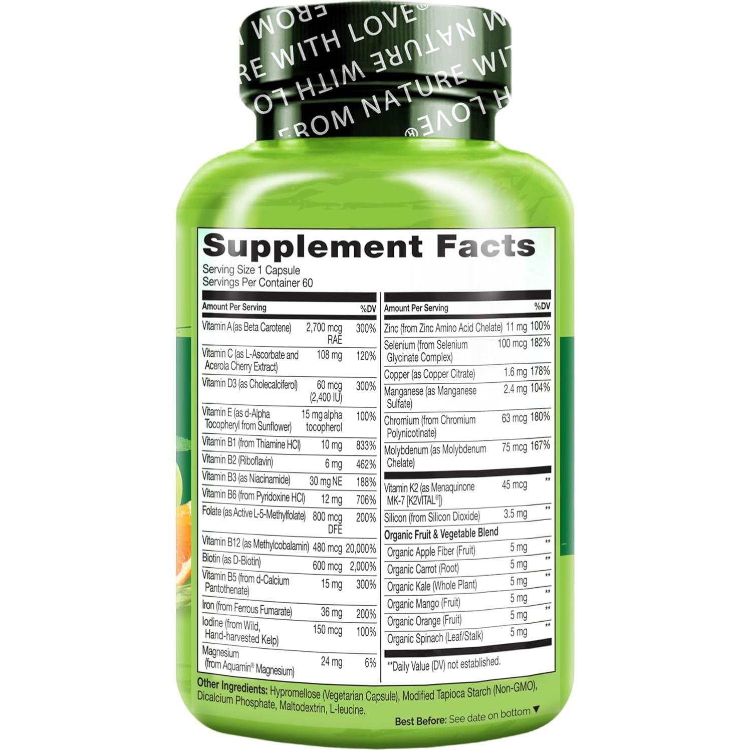 Multivitamina Bariátrica NATURELO - 60 Cápsulas Vegetales