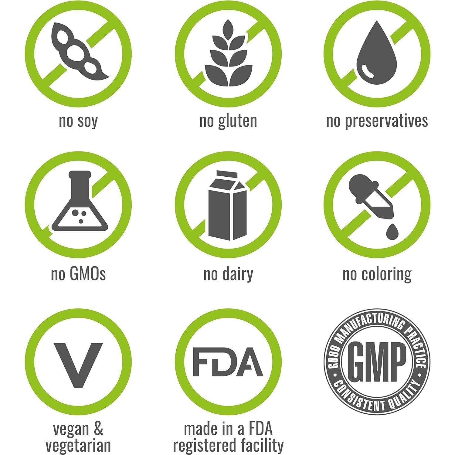 Cápsulas de Vinagre de Manzana NATURELO - 120 Veganas para Desintoxicación