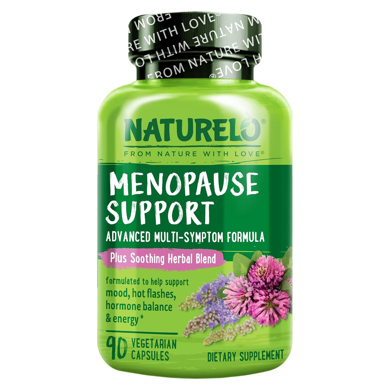 Suplemento Menopausia NATURELO 90 Cápsulas Alivio Sofocos