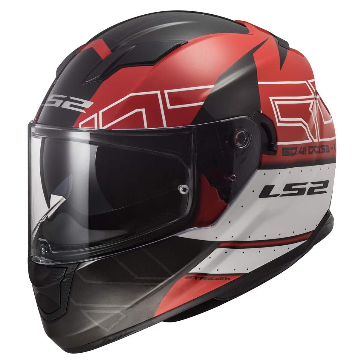 Casco LS2 Stream Full Face Negro Rojo X-Pequeño