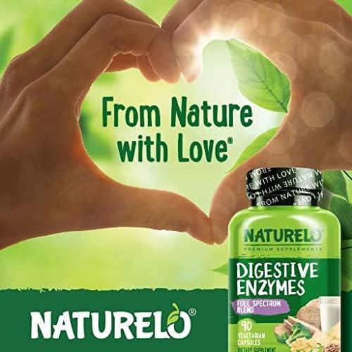 Enzimas Digestivas NATURELO con Jengibre - 180 Cápsulas Veganas