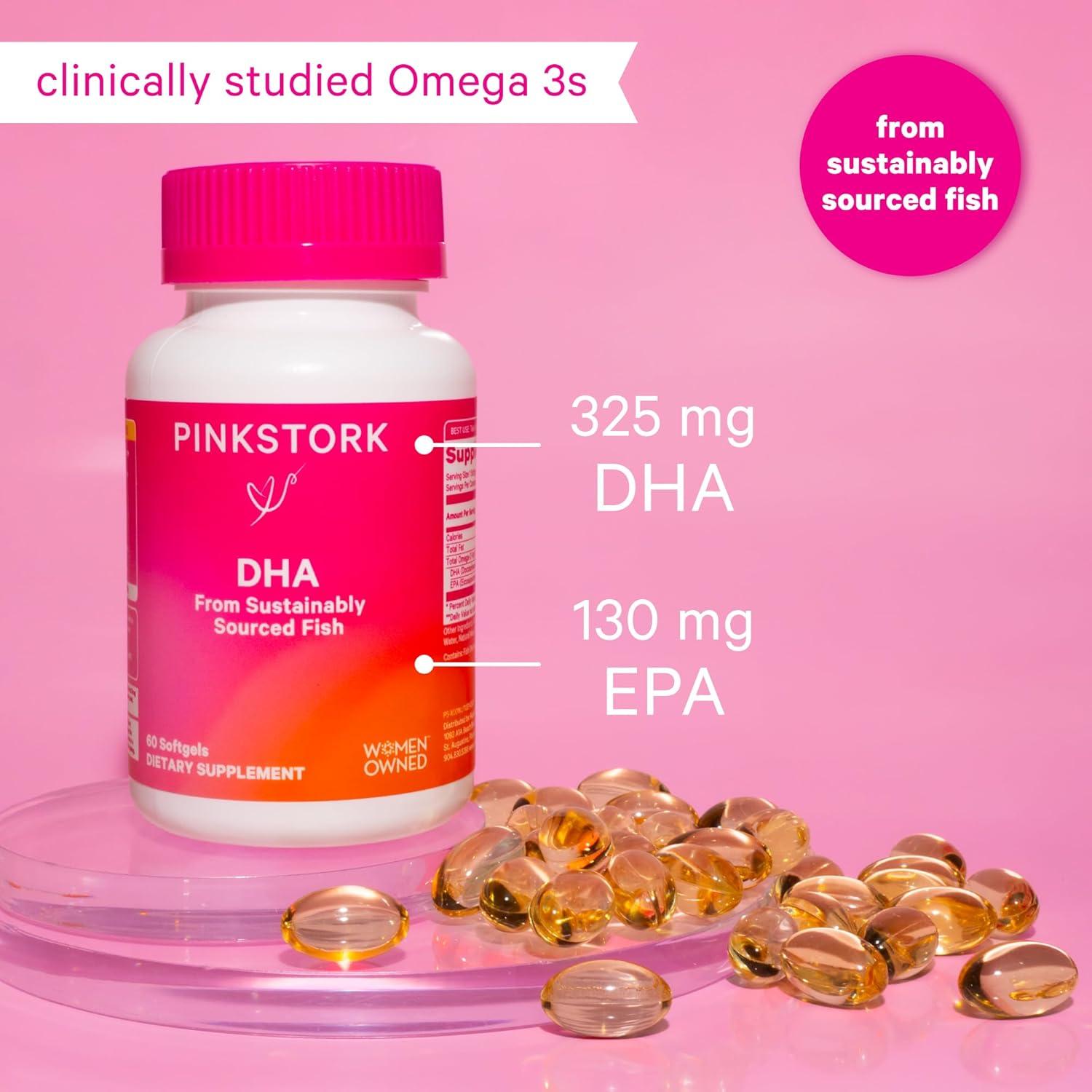 Suplemento Prenatal Omega-3 DHA Pink Stork - 60 Gelatinas