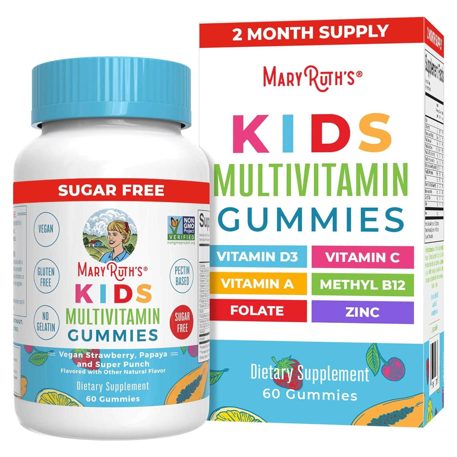 Gominolas Multivitamínicas Veganas MaryRuth para Niños 60 Unidades