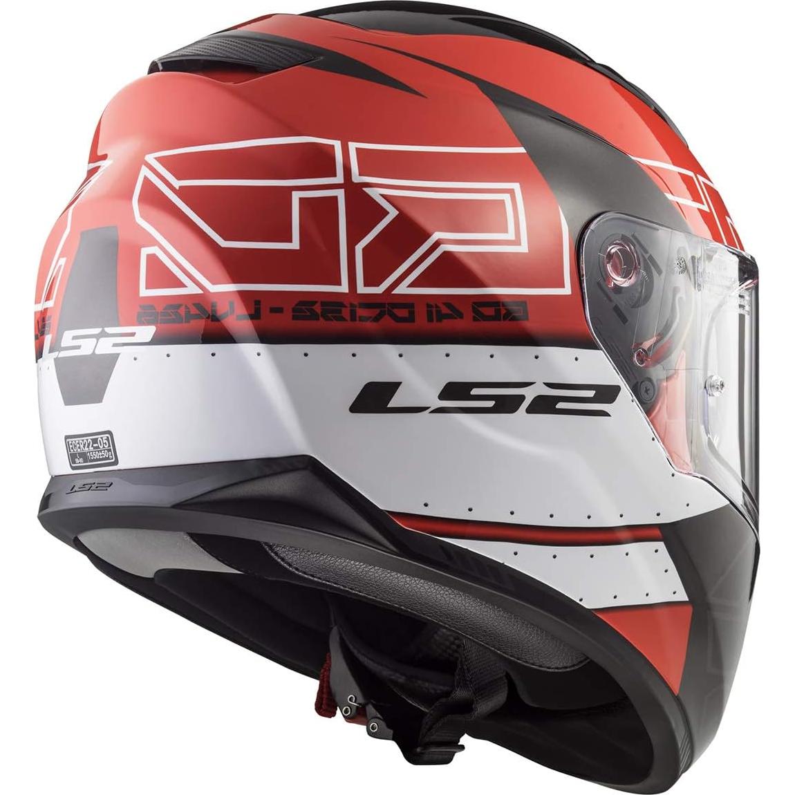 Casco LS2 Stream Full Face Negro Rojo Grande