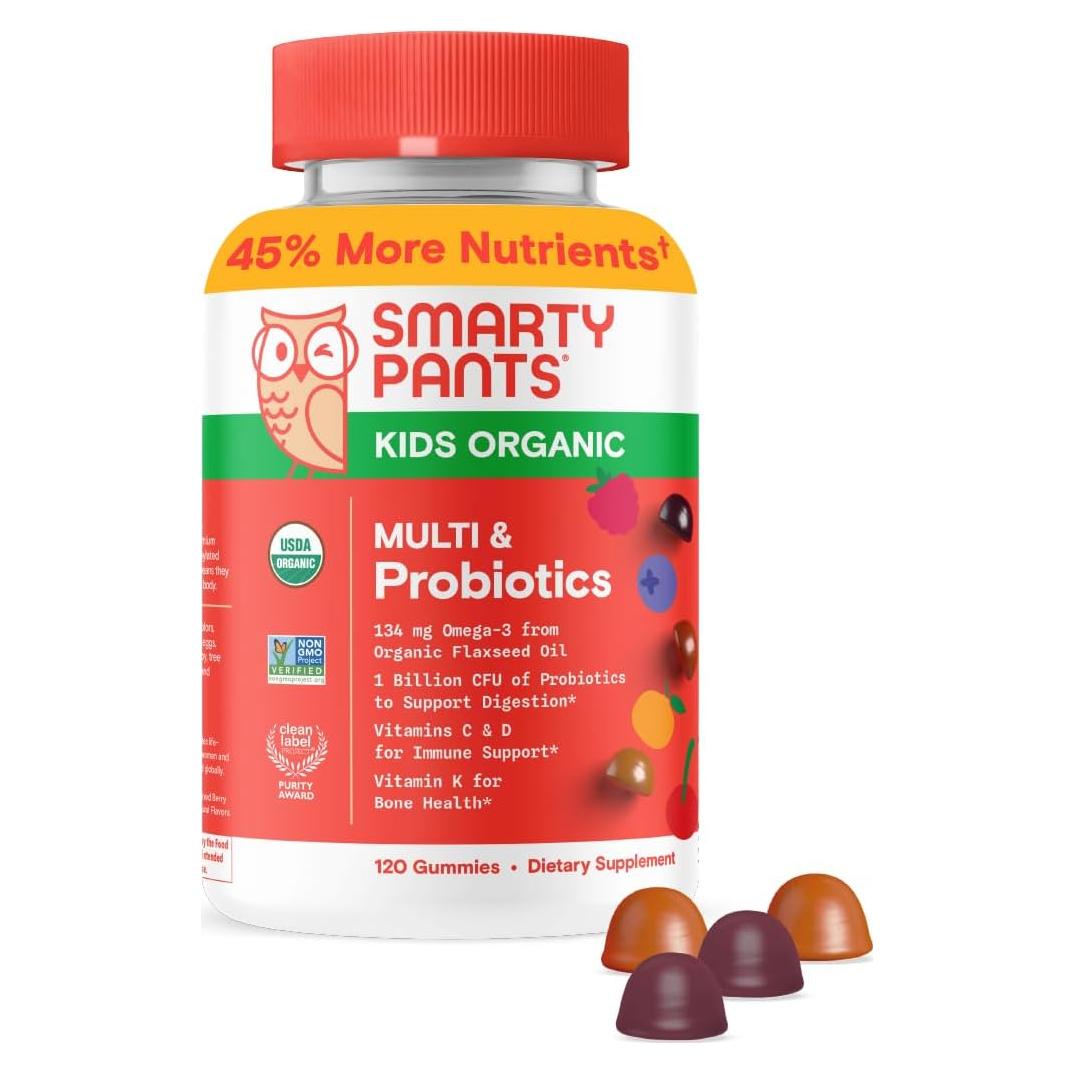 SmartyPants Gomas Multivitamínicas Orgánicas para Niños 120 g