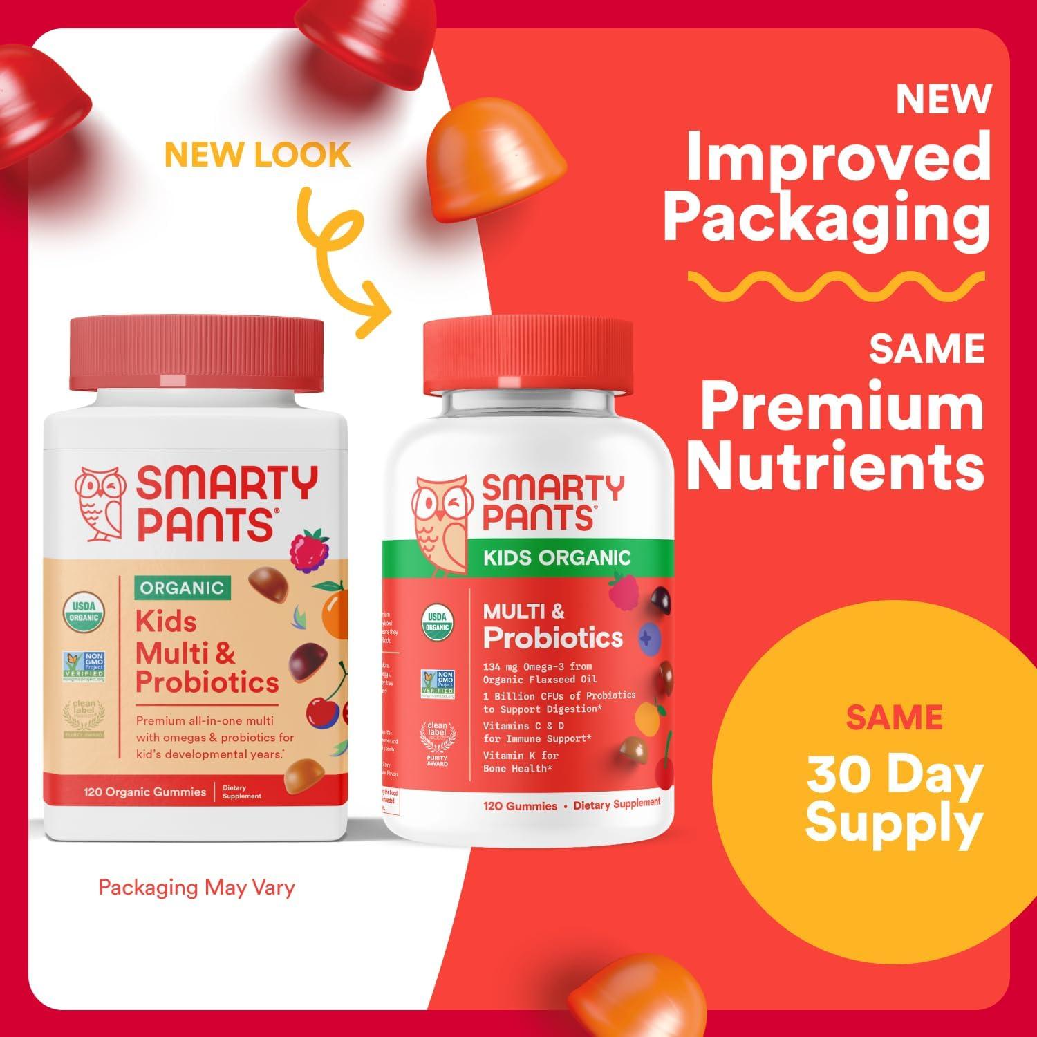 SmartyPants Gomas Multivitamínicas Orgánicas para Niños 120 g