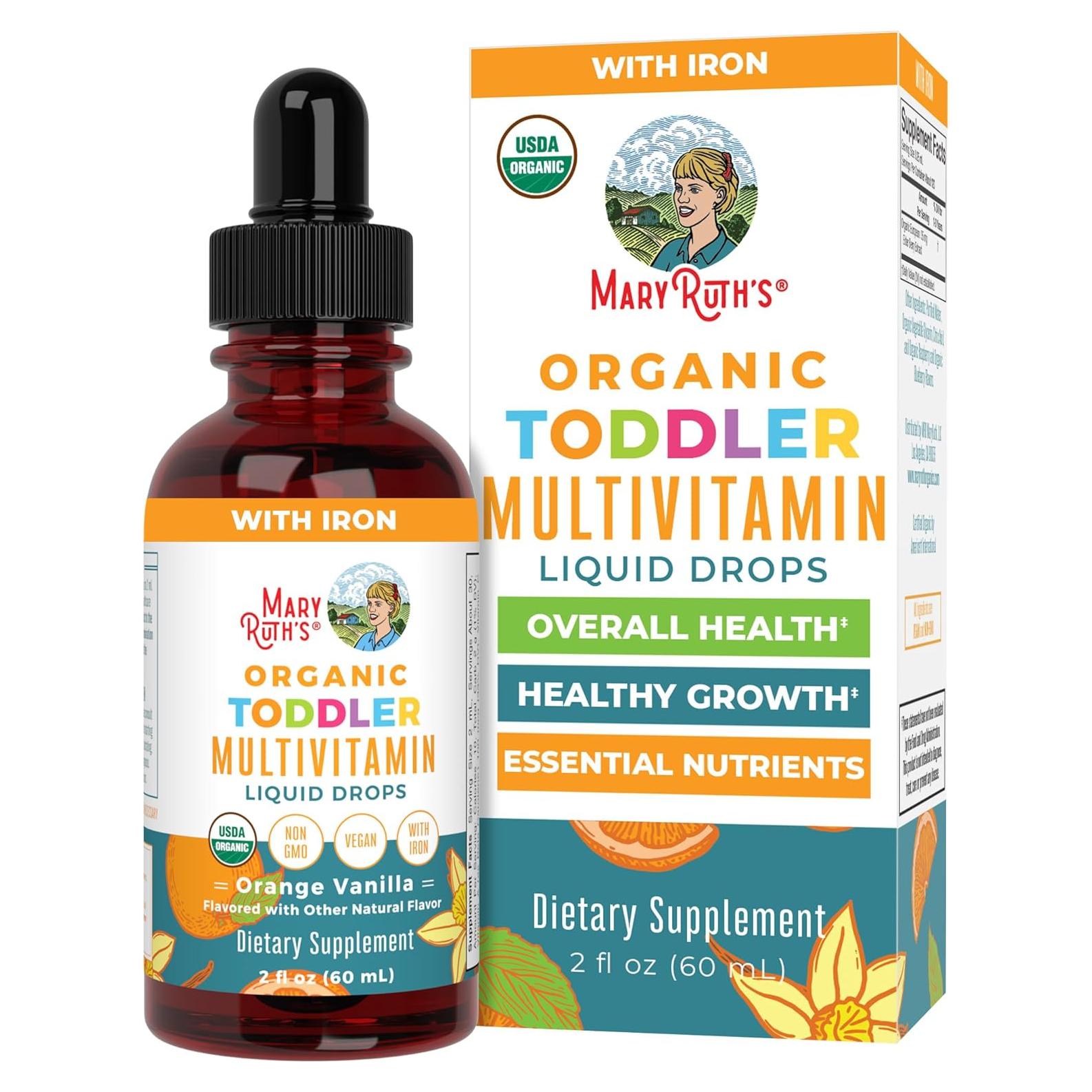 Multivitamina Líquida Orgánica MaryRuth para Niños 1-3 Años