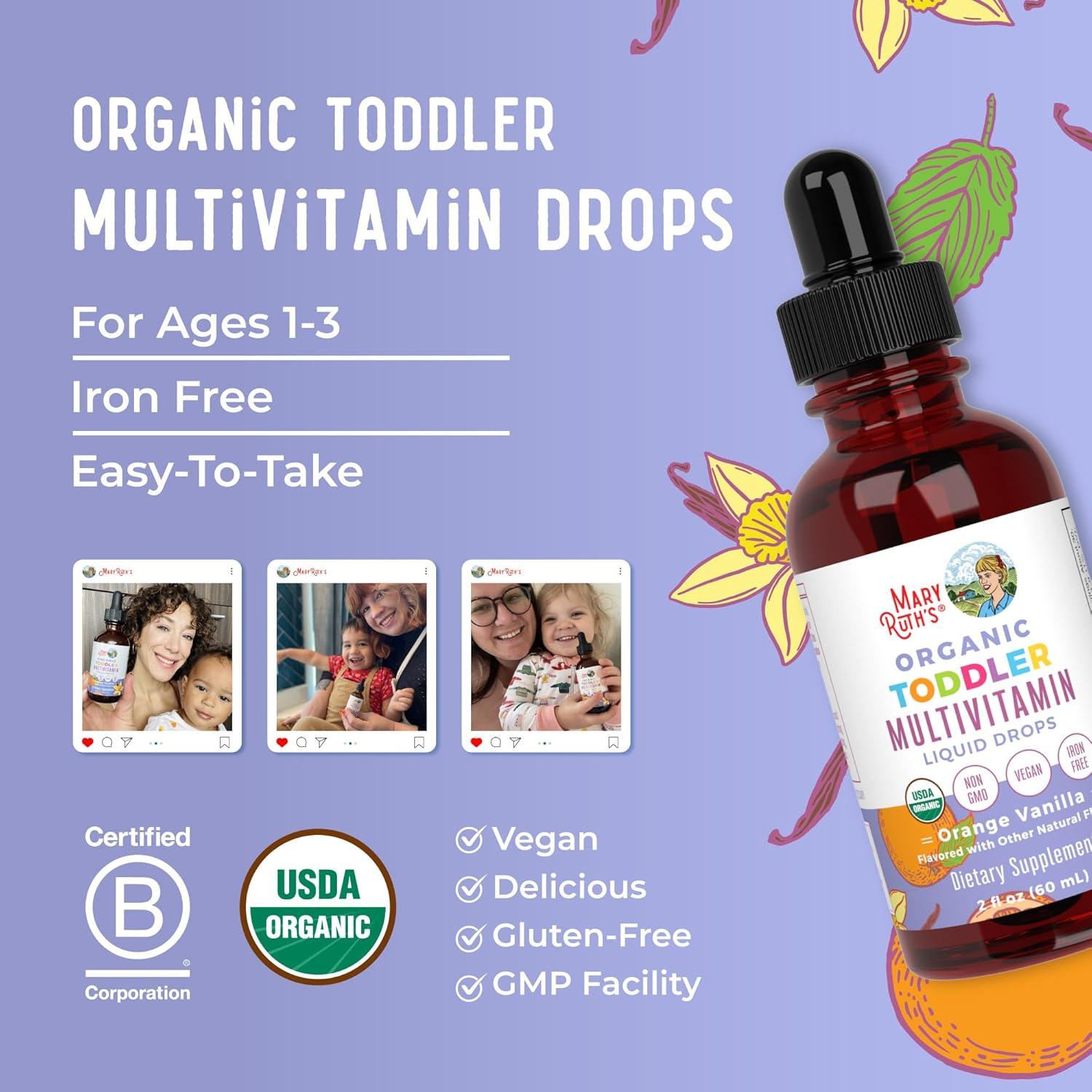 Multivitamina Líquida Orgánica para Niños MaryRuth 59 ml