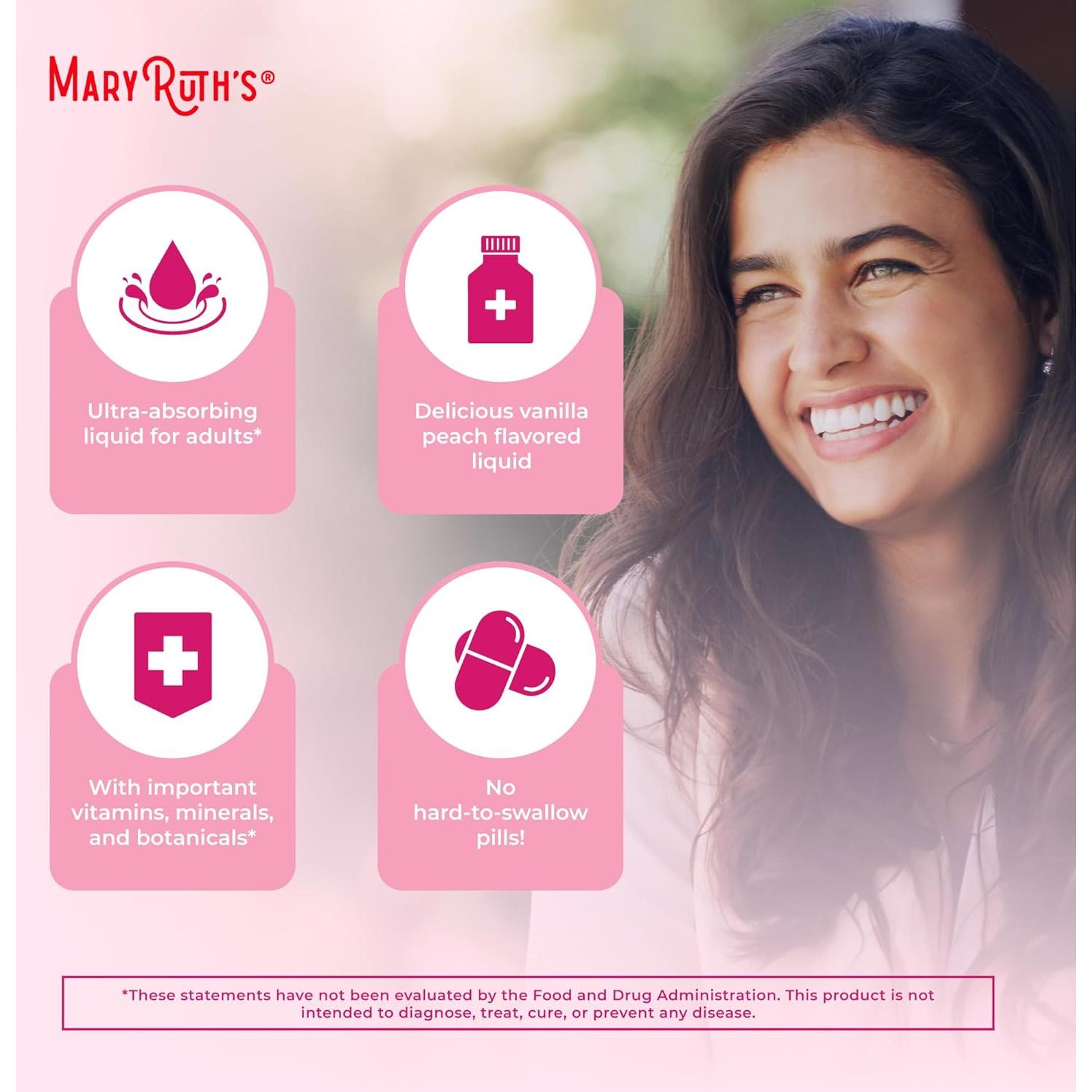 Multivitamina Orgánica para Mujeres MaryRuth 450 ml - Sin Azúcar