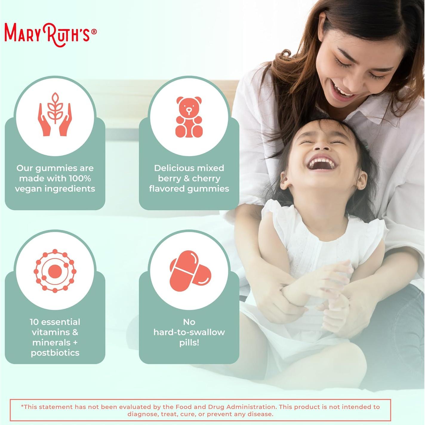 Gominolas Multivitamínicas MaryRuth para Niños 60 Porciones