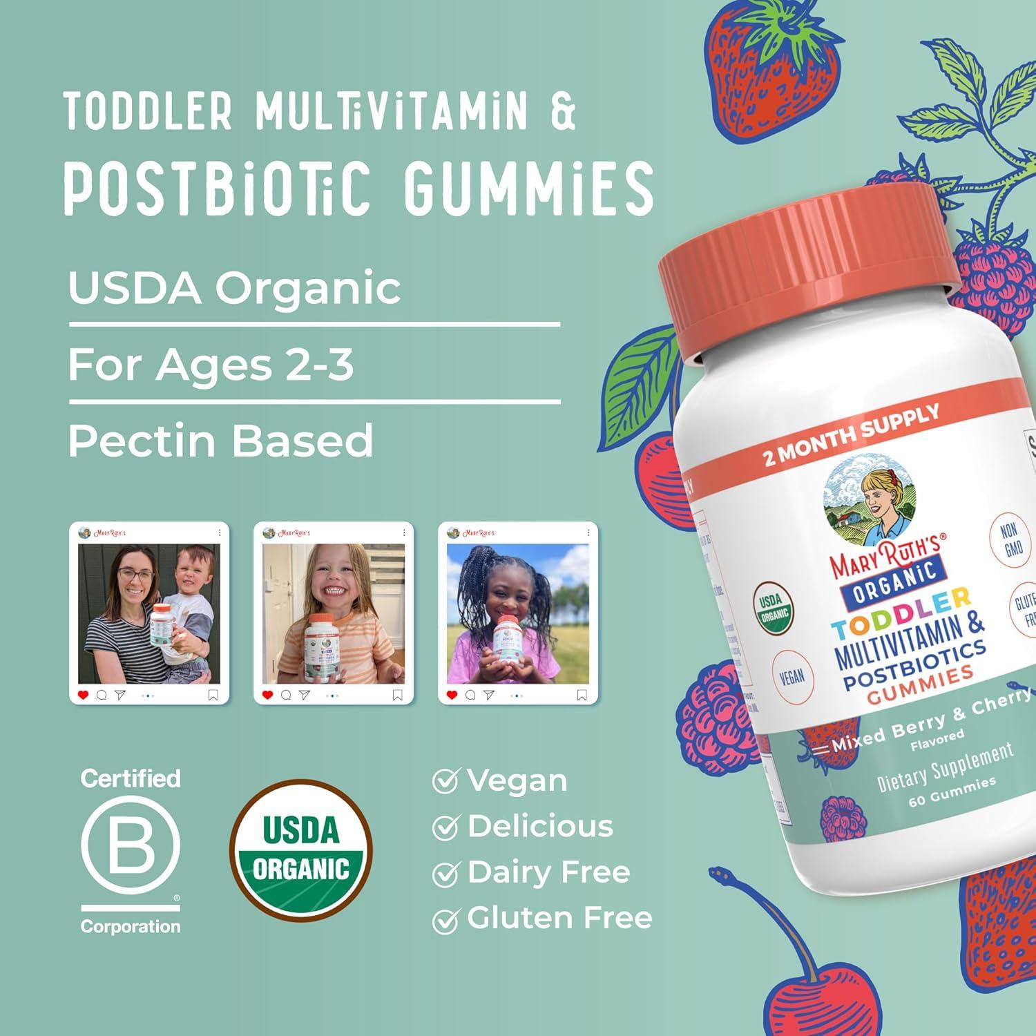 Gominolas Multivitamínicas MaryRuth para Niños 60 Porciones