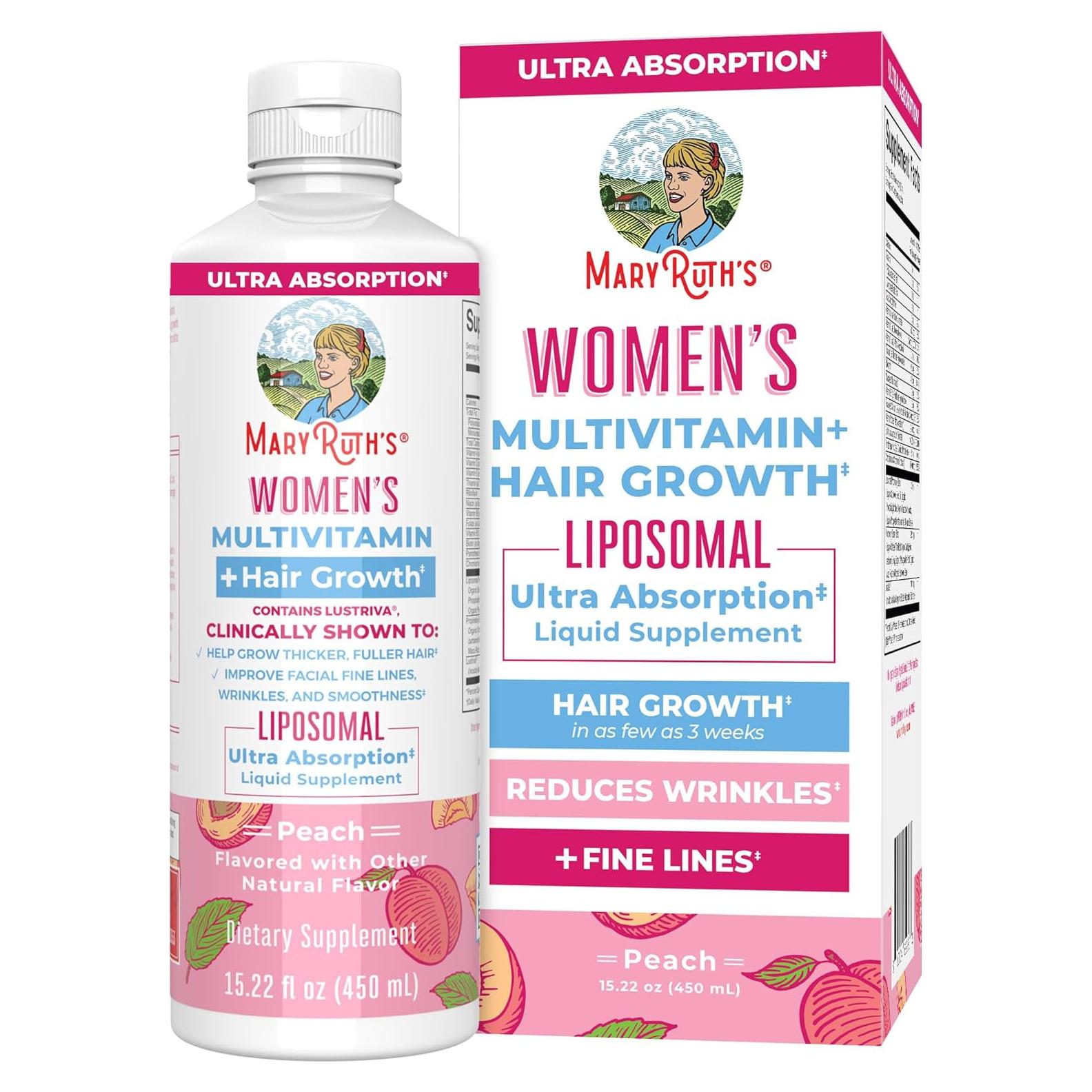 Multivitamina Liposomal MaryRuth para Mujeres 448.5ml - Biotina 10000mcg