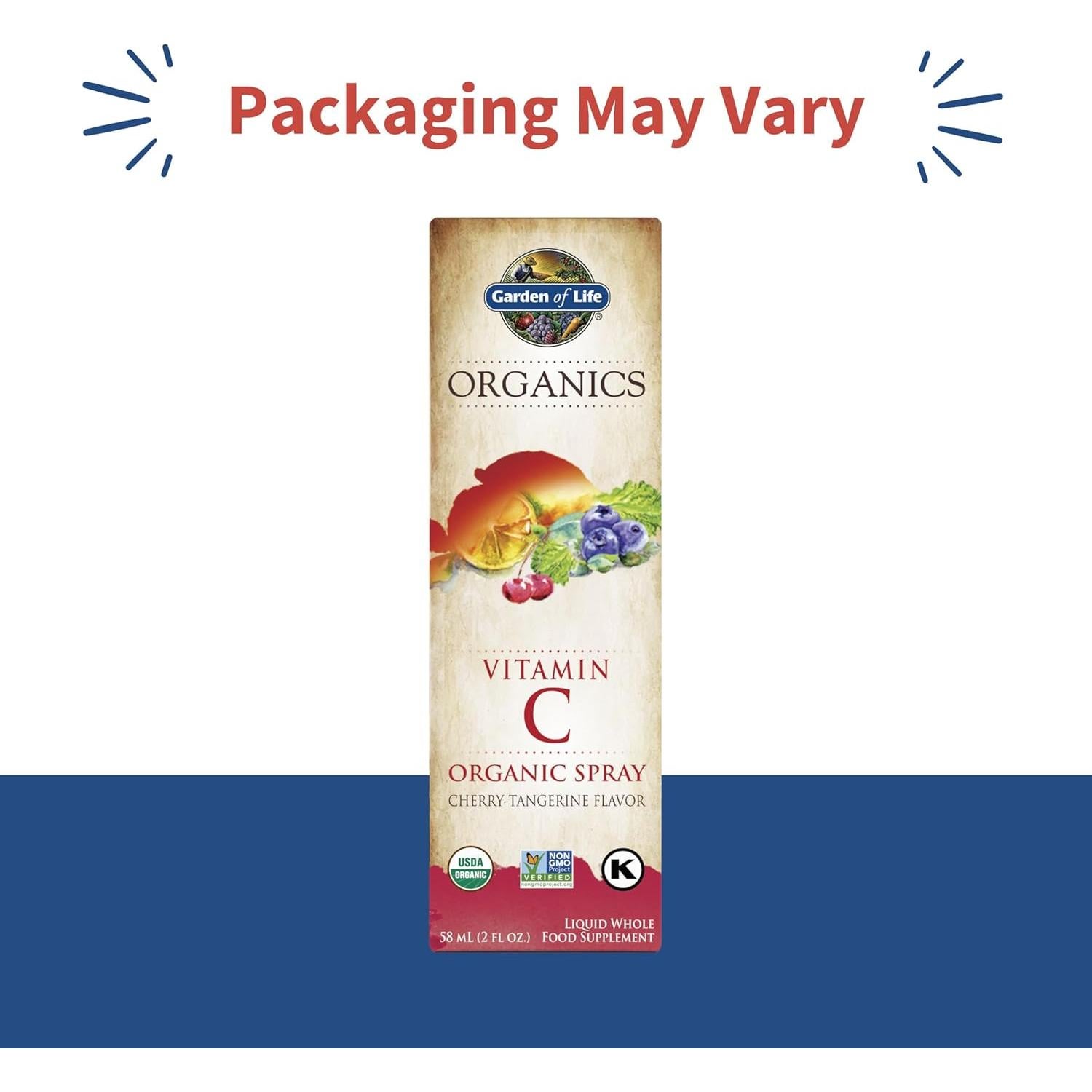 Spray Orgánico de Vitamina C Jardín de Vida 59 ml Cereza Mandarina