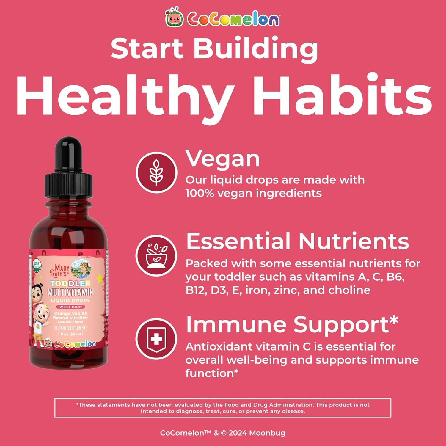 Multivitamina Líquida Orgánica MaryRuth para Niños 1-3 Años