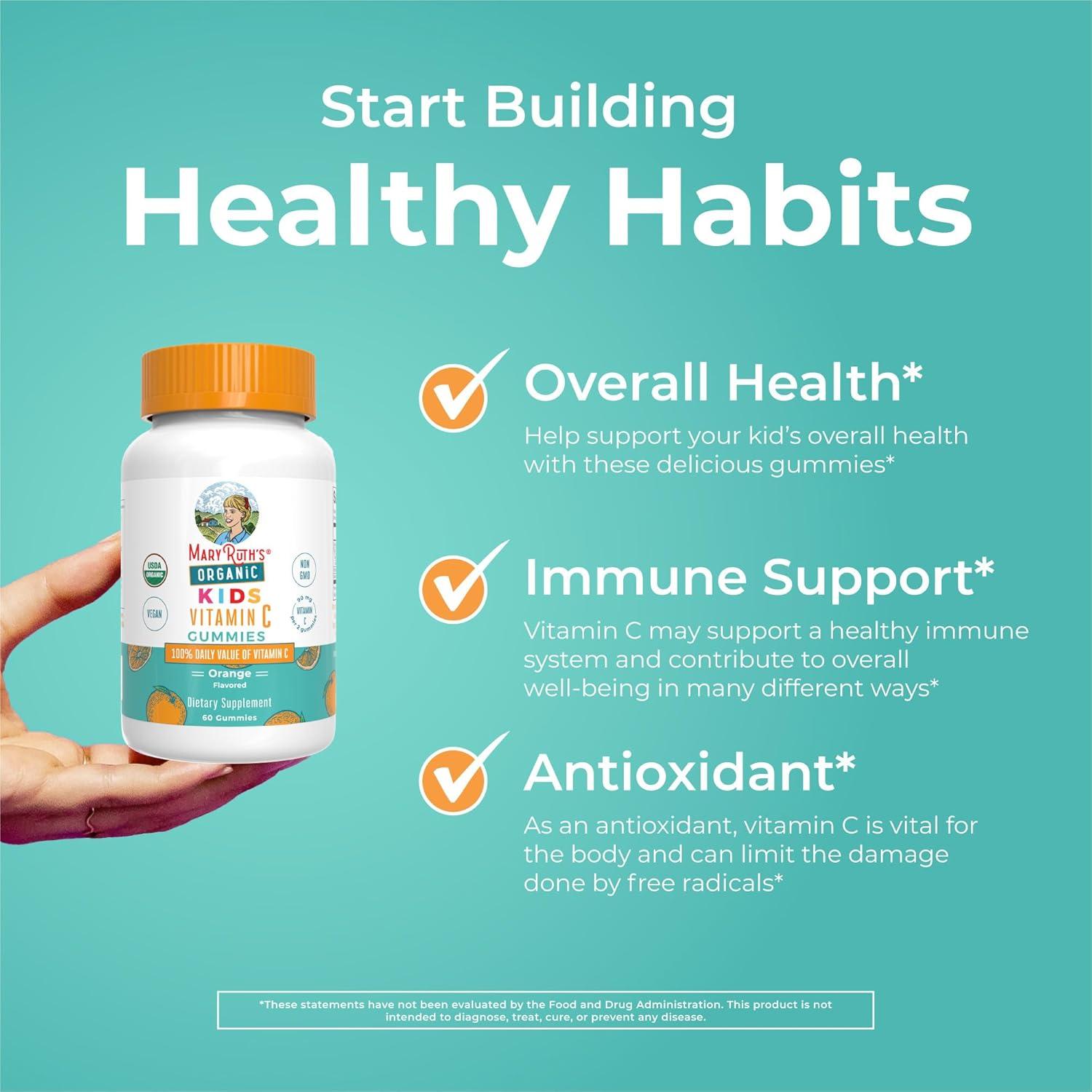 Gominolas de Vitamina C MaryRuth para Niños 60 Porciones