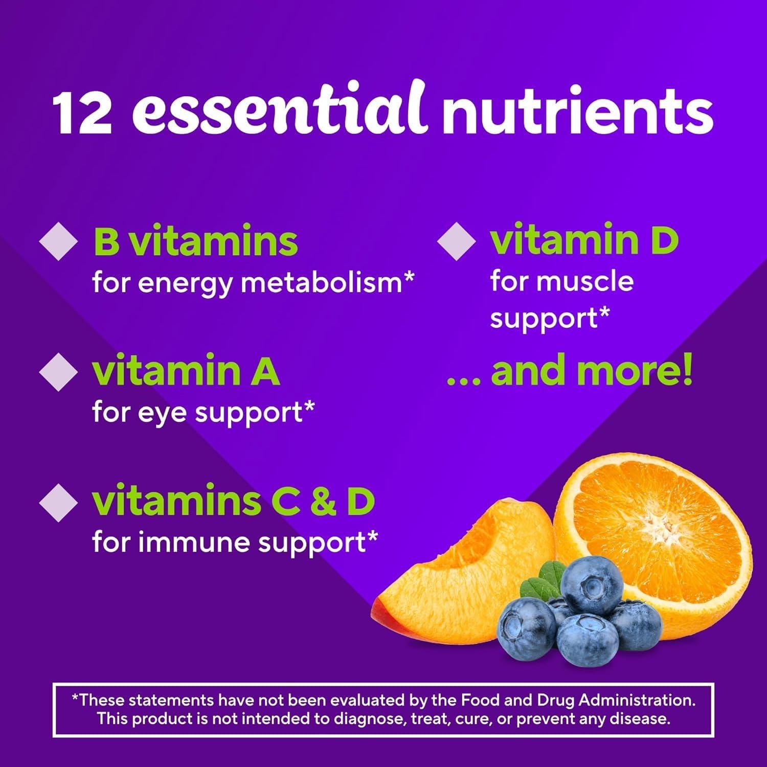 Vitafusion Multivitaminas Gummy Adultos 120 Conteo +10% Vitaminas A, C, E