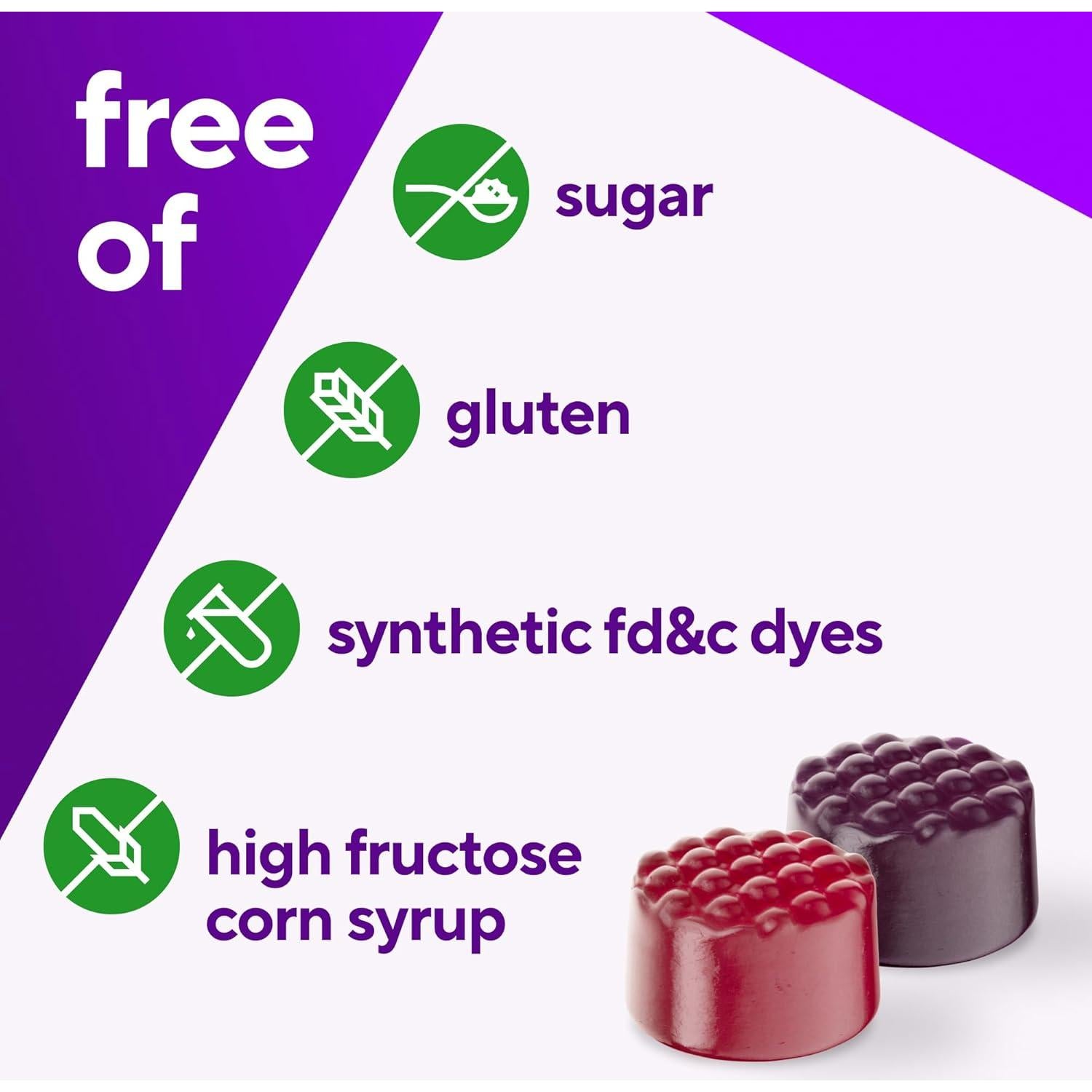 Vitafusion Multivitaminas Gummy Hombres Sin Azúcar 90 Unidades