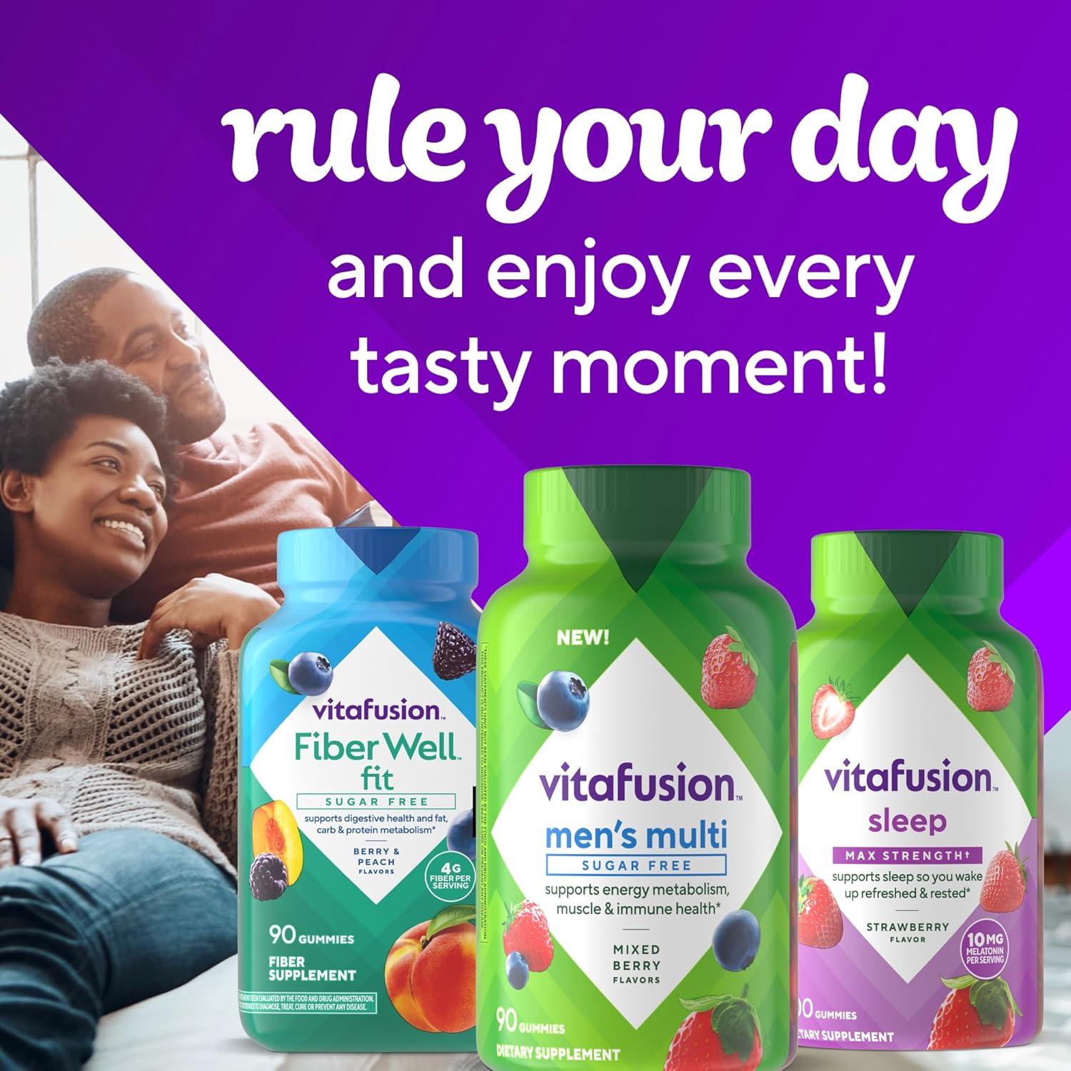 Vitafusion Multivitaminas Gummy Hombres Sin Azúcar 90 Unidades