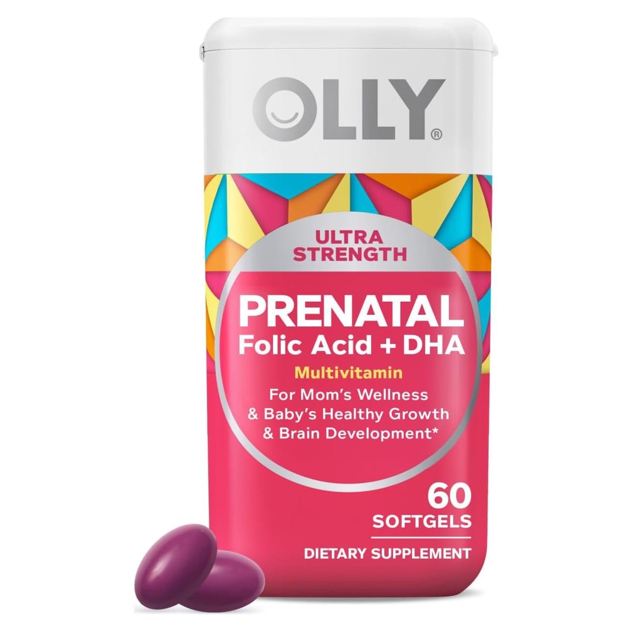 Suplemento Prenatal OLLY Multivitamínico Ultra Fuerte 60 Softgels