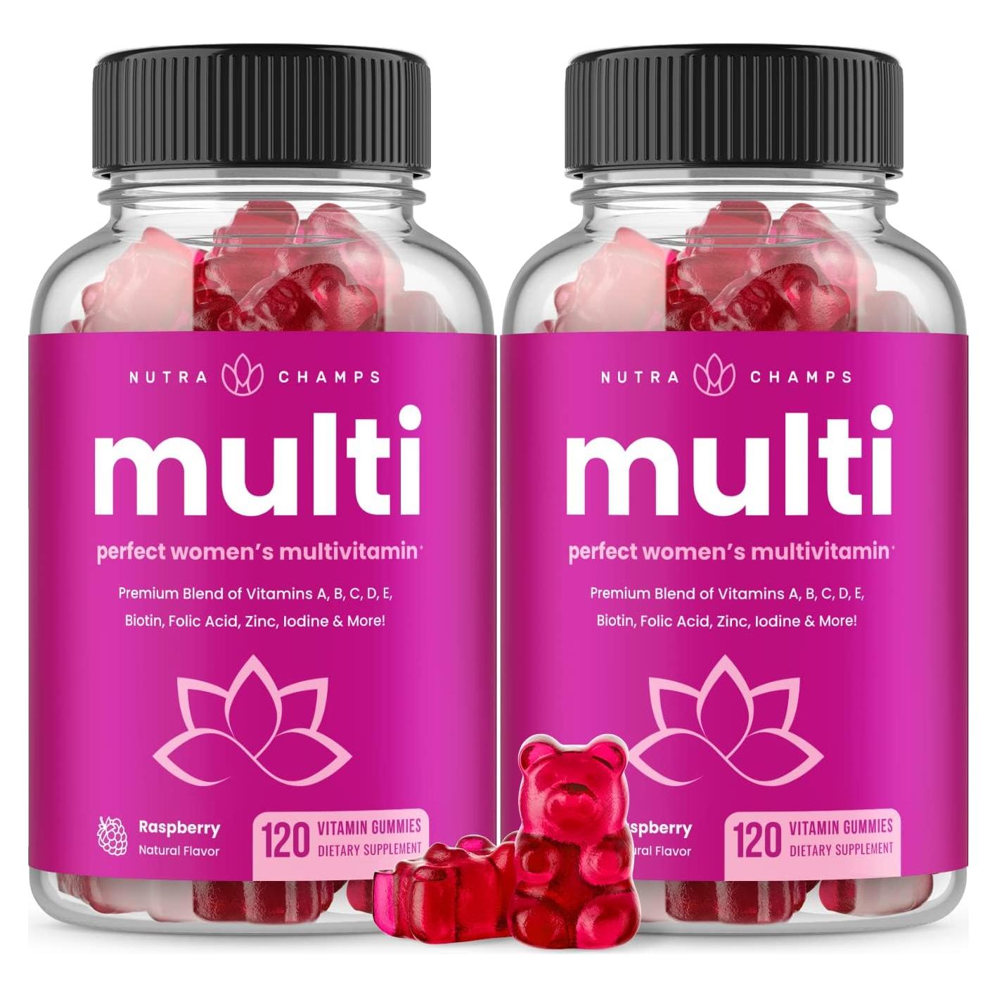 Multivitaminas Gummy para Mujeres NutraChamps 240 Conteo