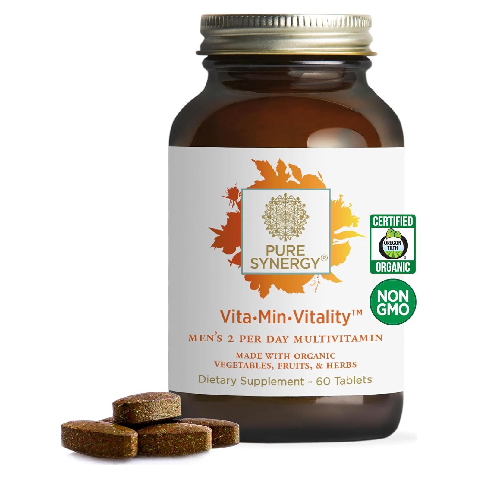 Multivitamina Natural para Hombres PURE SYNERGY 60 Tabletas