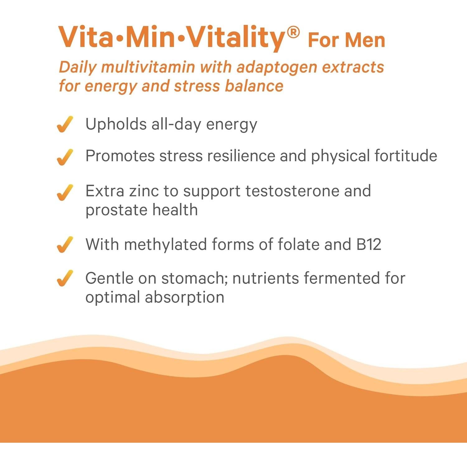 Multivitamina Natural para Hombres PURE SYNERGY 60 Tabletas