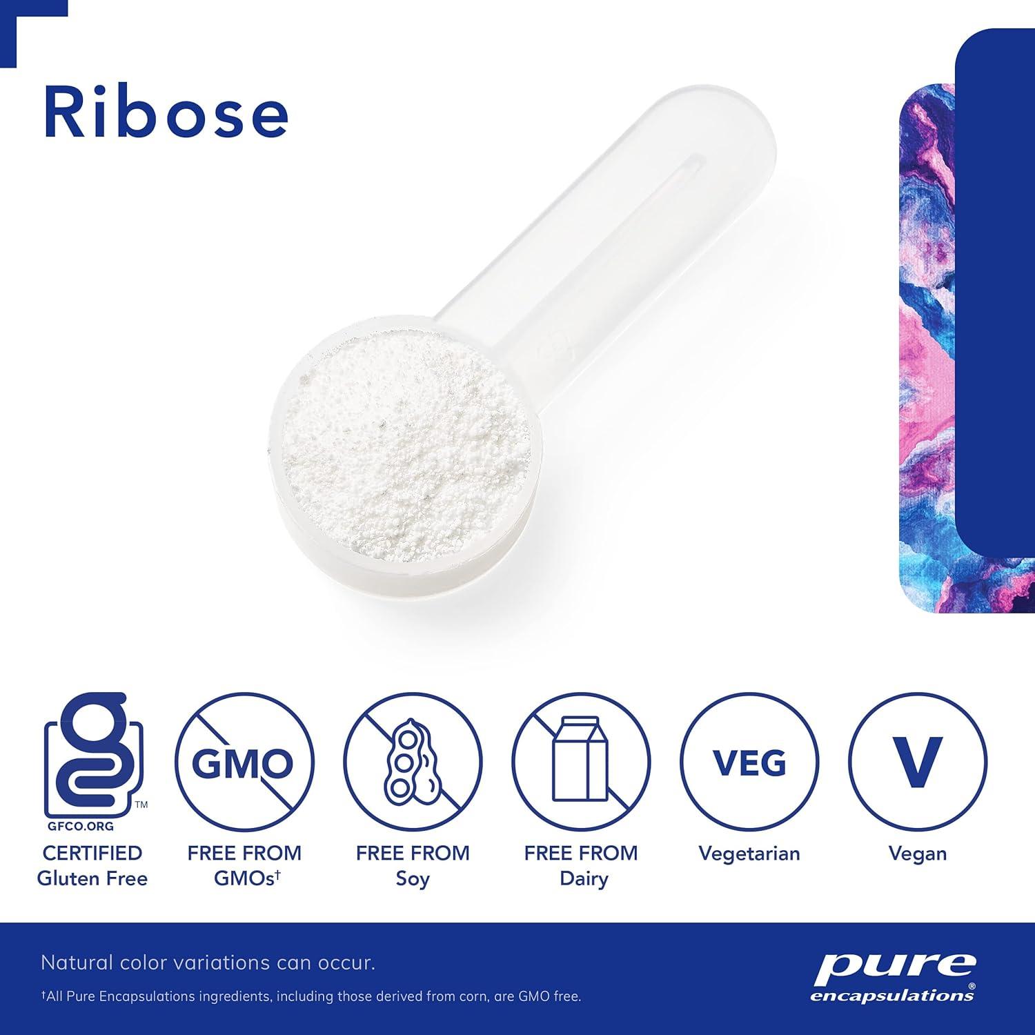 Suplemento de Ribosa Pure Encapsulations 248g - Energía Rápida