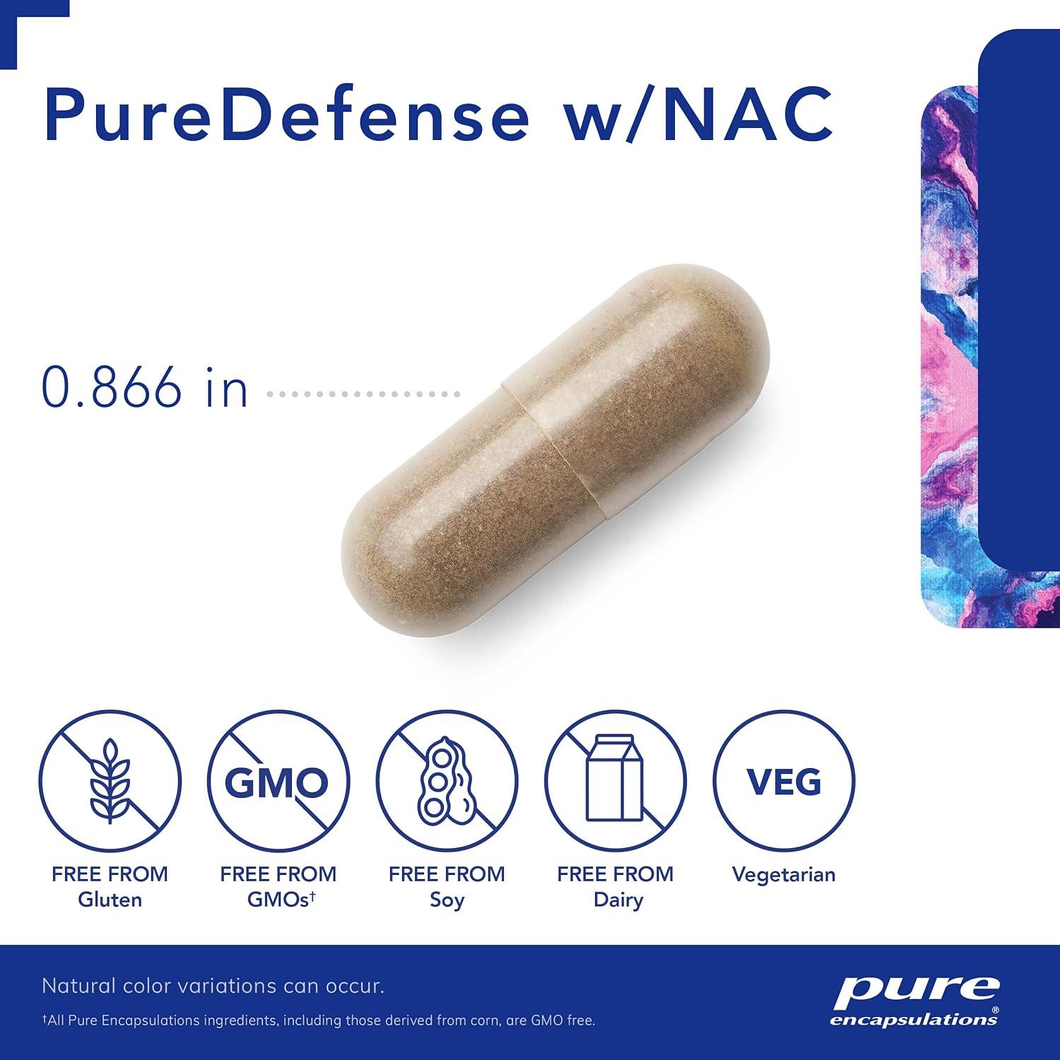 Suplemento Inmunológico Pure Encapsulations PureDefense 20 Cápsulas