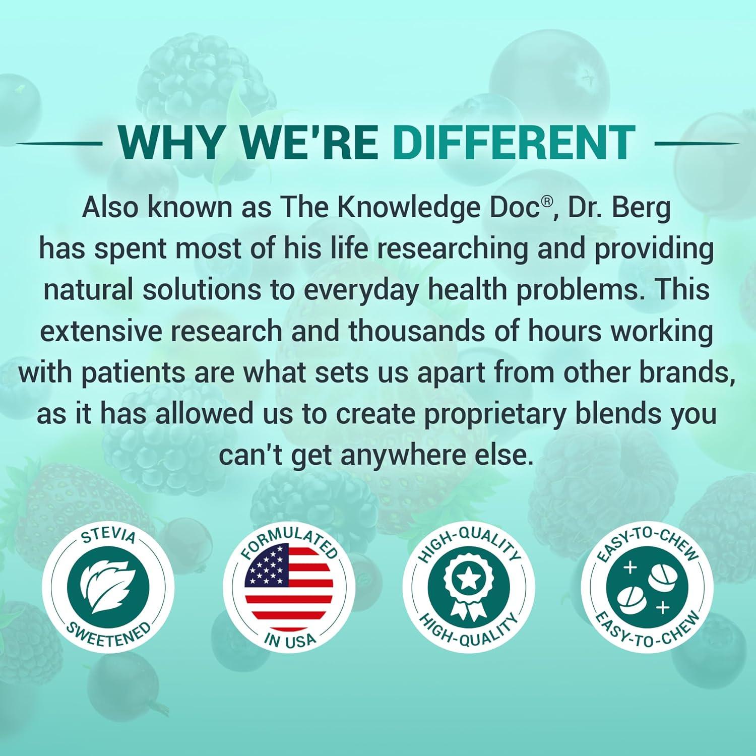 Multivitaminas Masticables Dr. Berg para Niños 60 Wafers Rojas