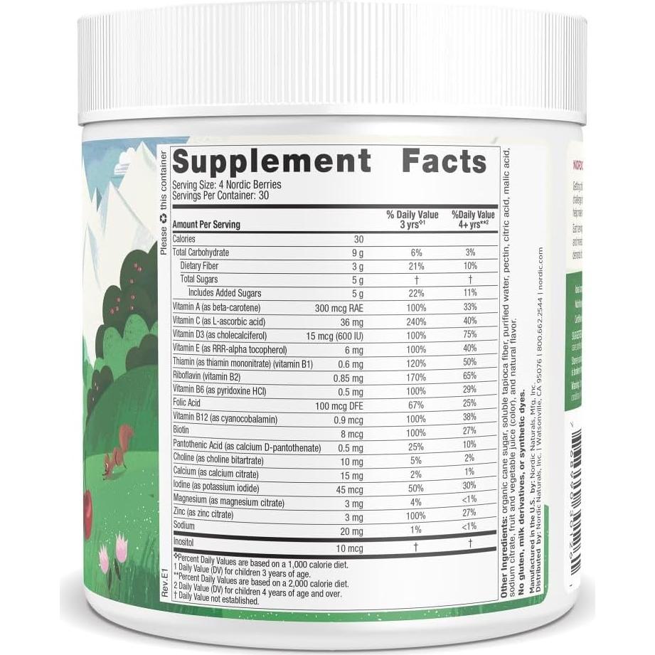 Bayas Nórdicas Gummy Nordic Naturals Cereza 120 Unidades