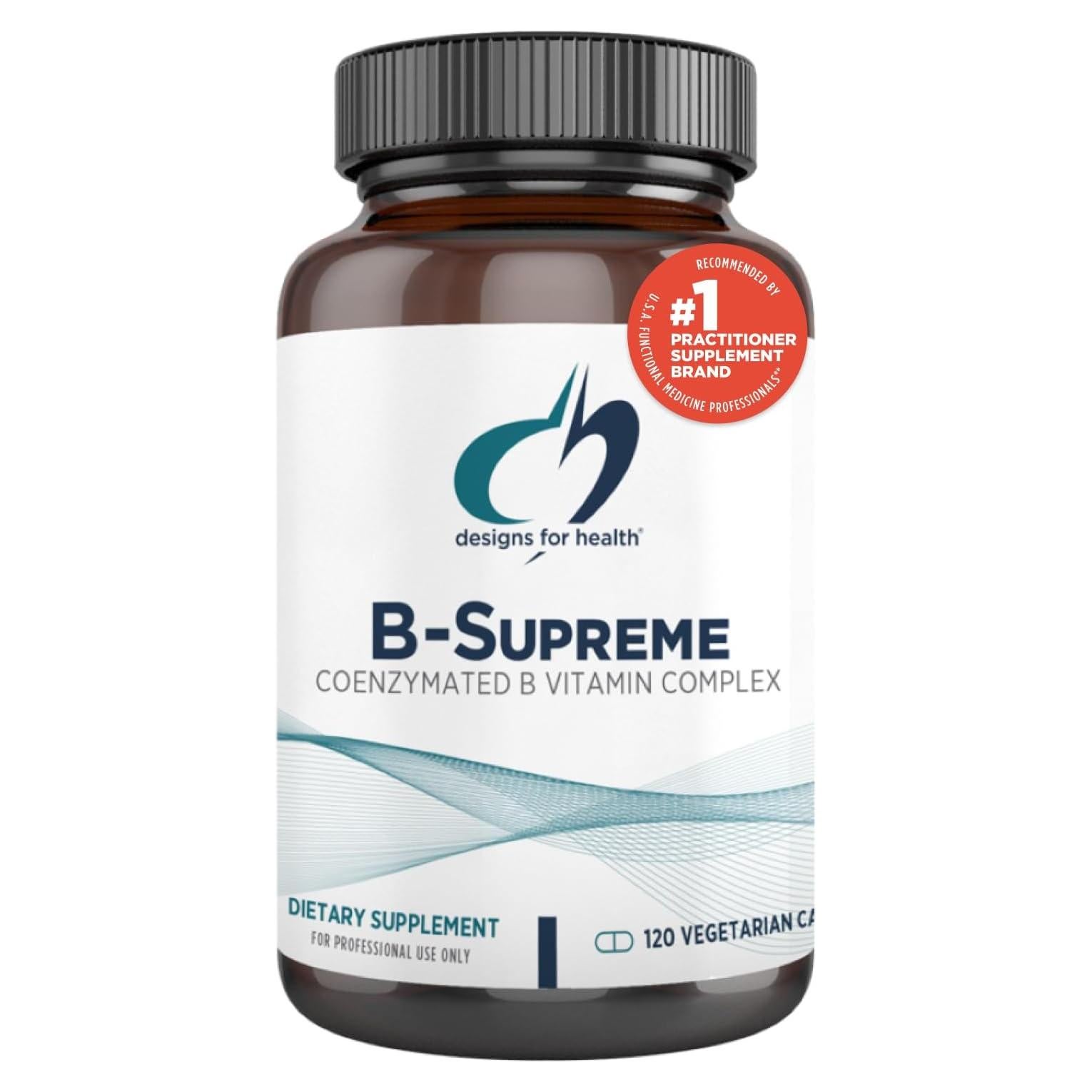 Complejo de Vitaminas B Metiladas Designs for Health 120 Cápsulas