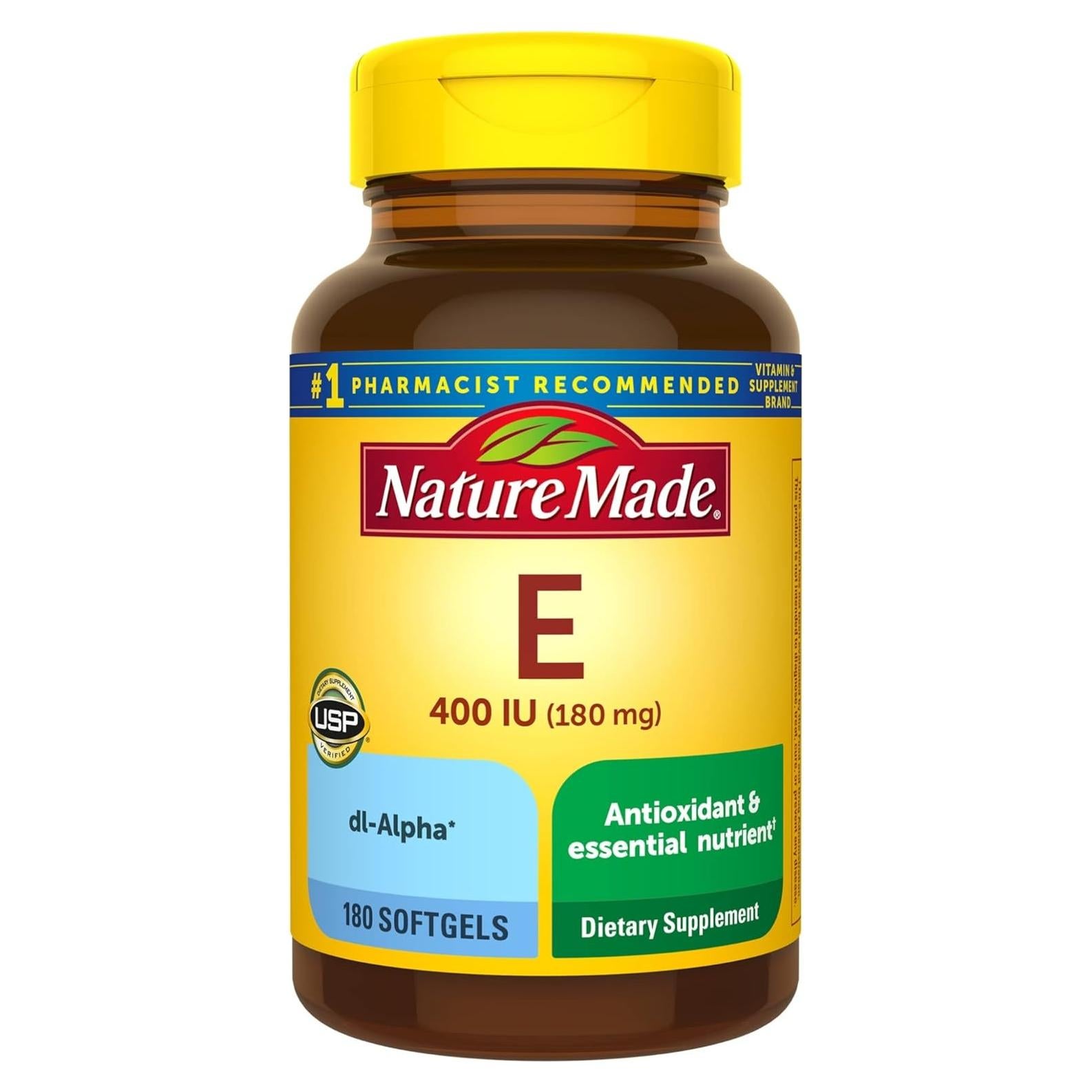 Nature Made Vitamina E 180 mg (400 IU) - 180 Gelatinas Blandas