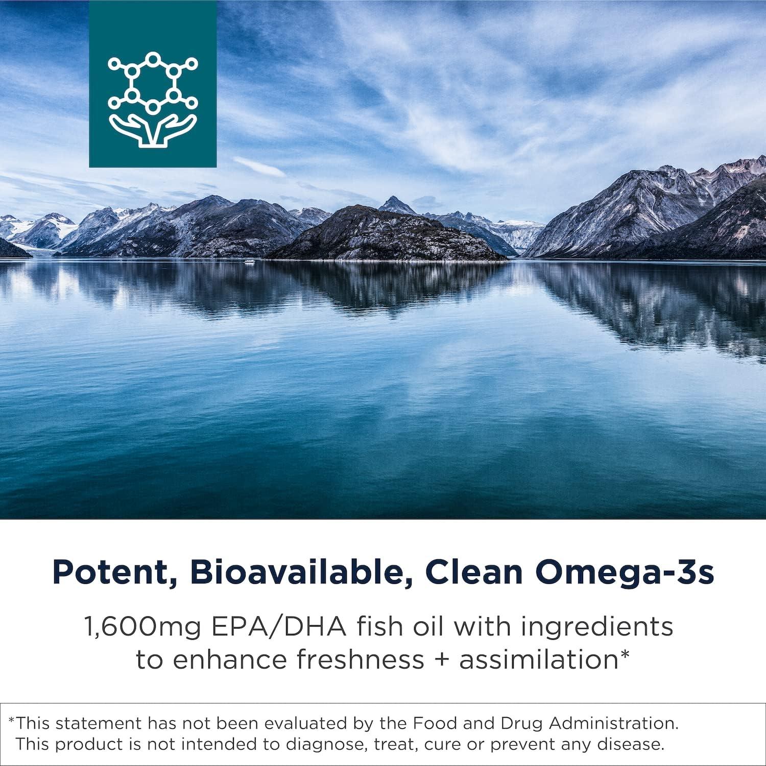 Suplemento Omega-3 Designs for Health 1600mg EPA/DHA 60 Gelatinas