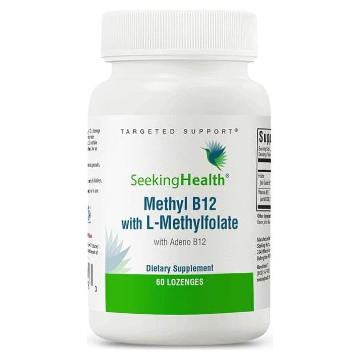 Suplemento Methyl B12 con L-Metilfolato Seeking Health - 60 Pastillas