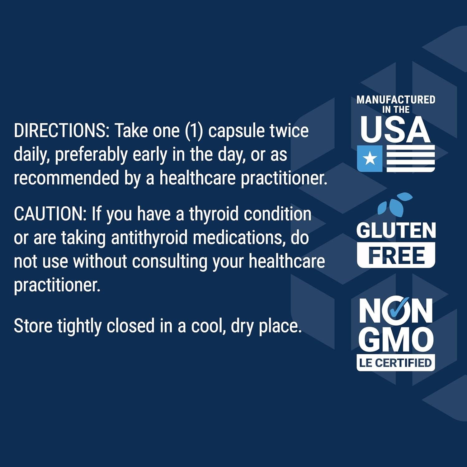 Suplemento de Soporte para Tiroides Life Extension 60 Cápsulas