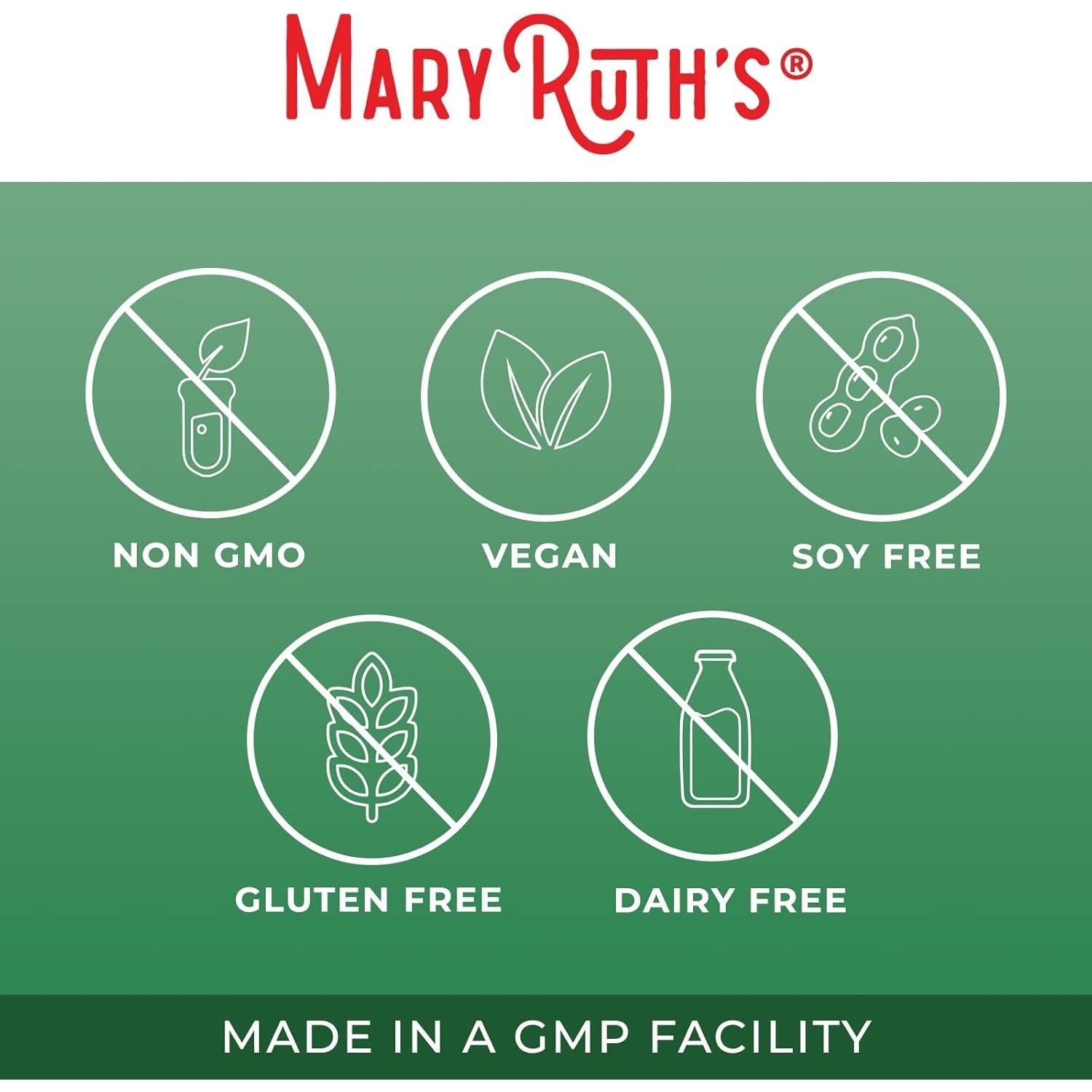 Cápsulas de Enzimas Serrapeptase MaryRuth 60 Veganas 140g