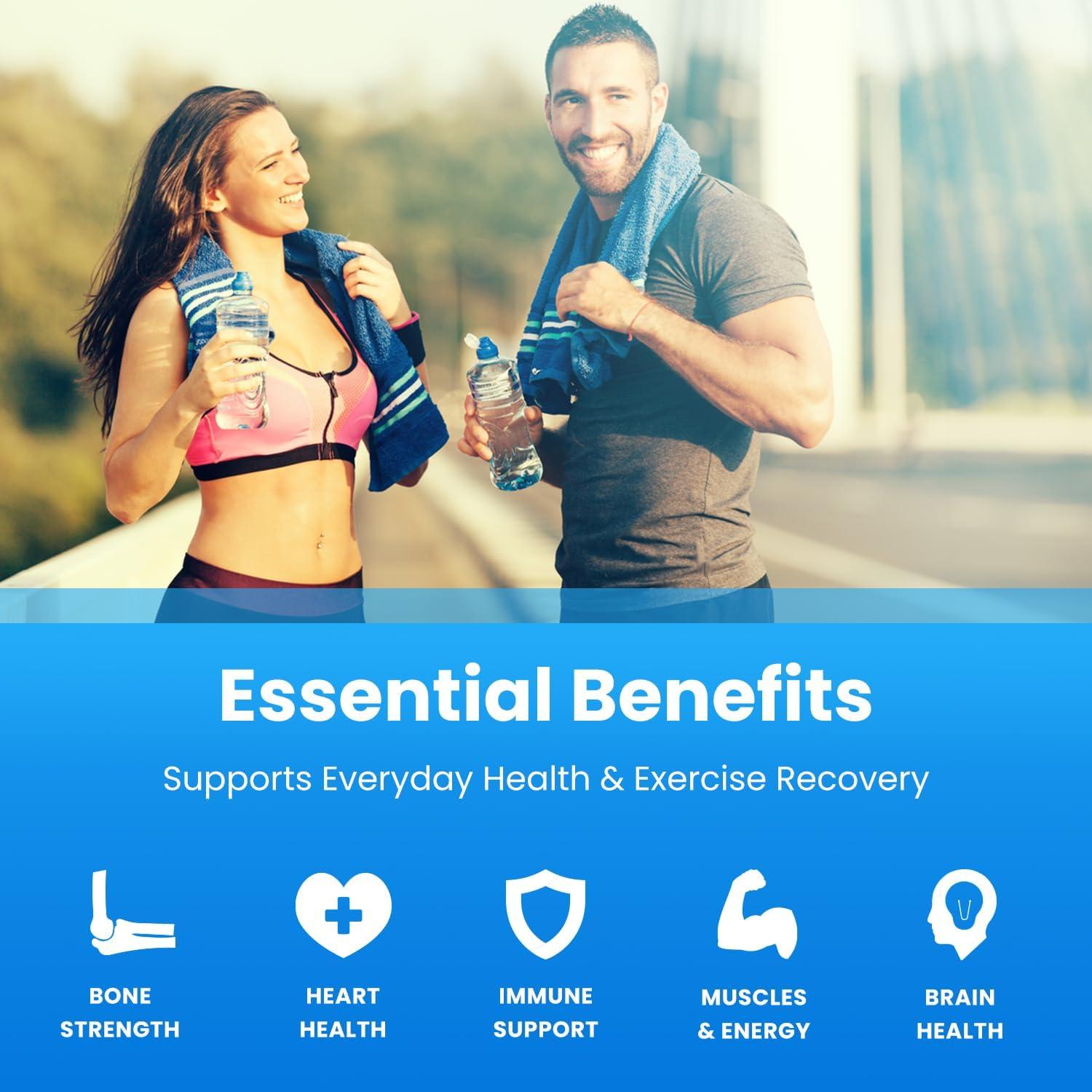 Suplemento de Magnesio, Zinc y Vitamina D3 NutraChamps - 120 Cápsulas Veganas