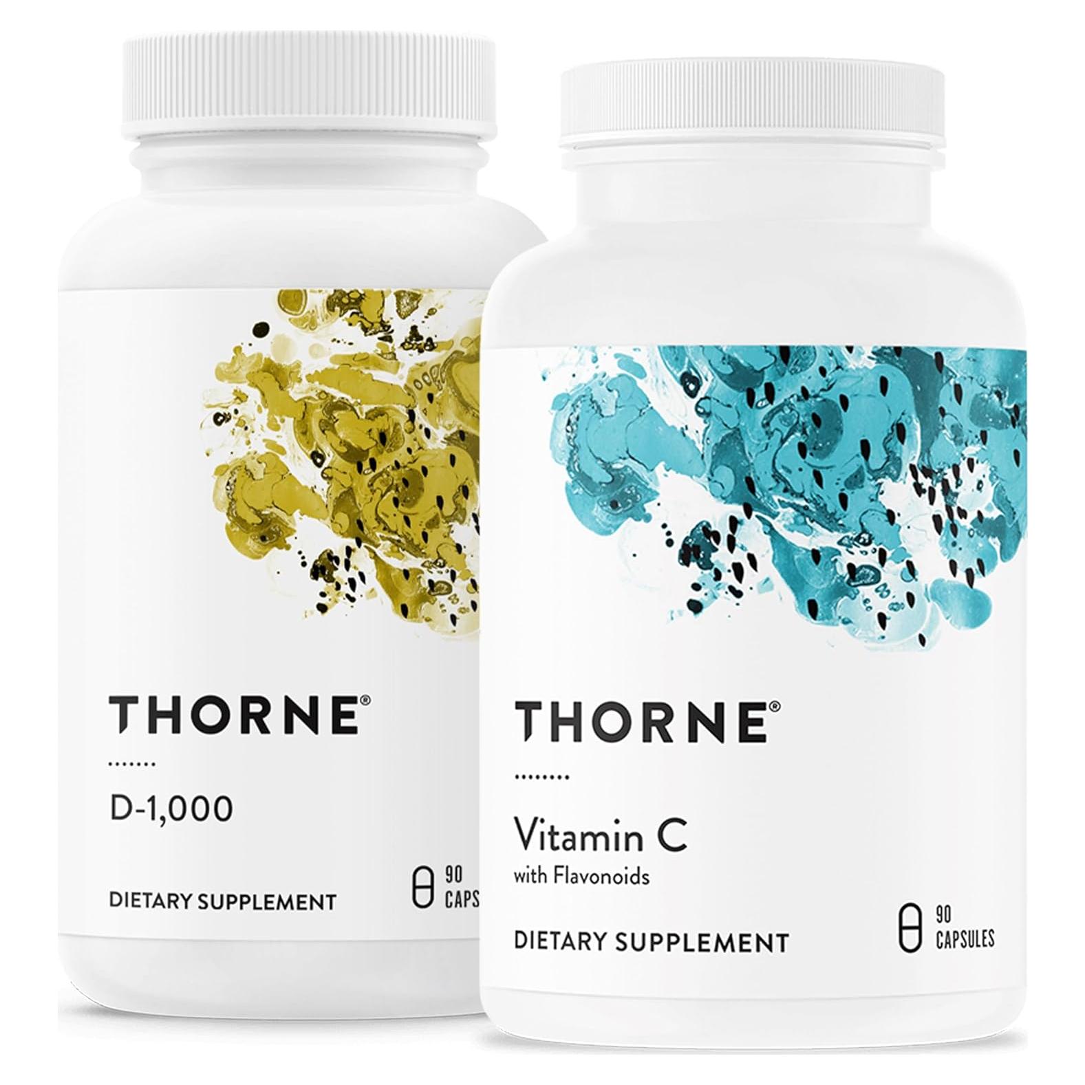 Suplemento Inmunológico Thorne - Vitamina D3 y C - 30 Porciones