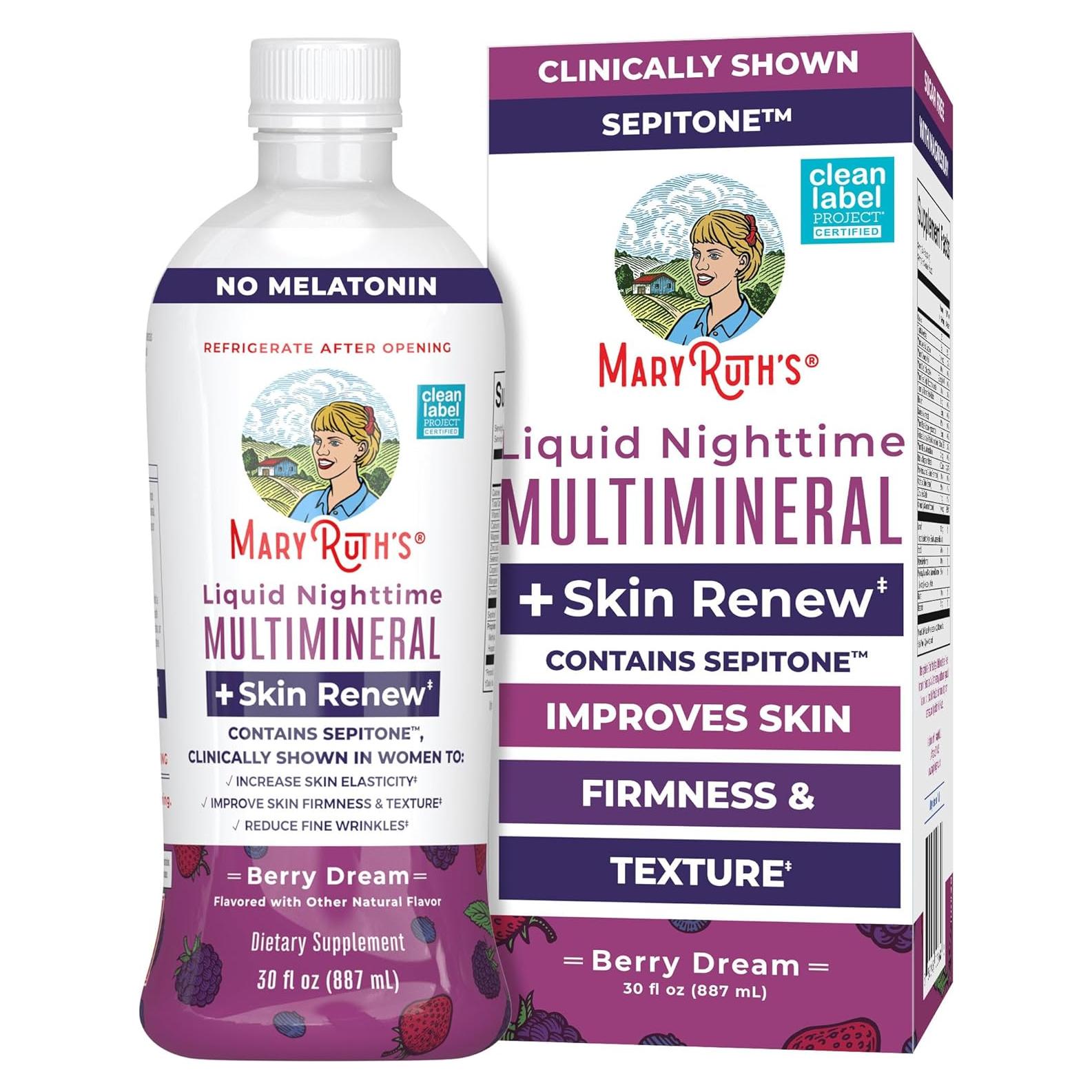 Multimineral Líquido Nocturno MaryRuth's 887ml - Renovación Piel