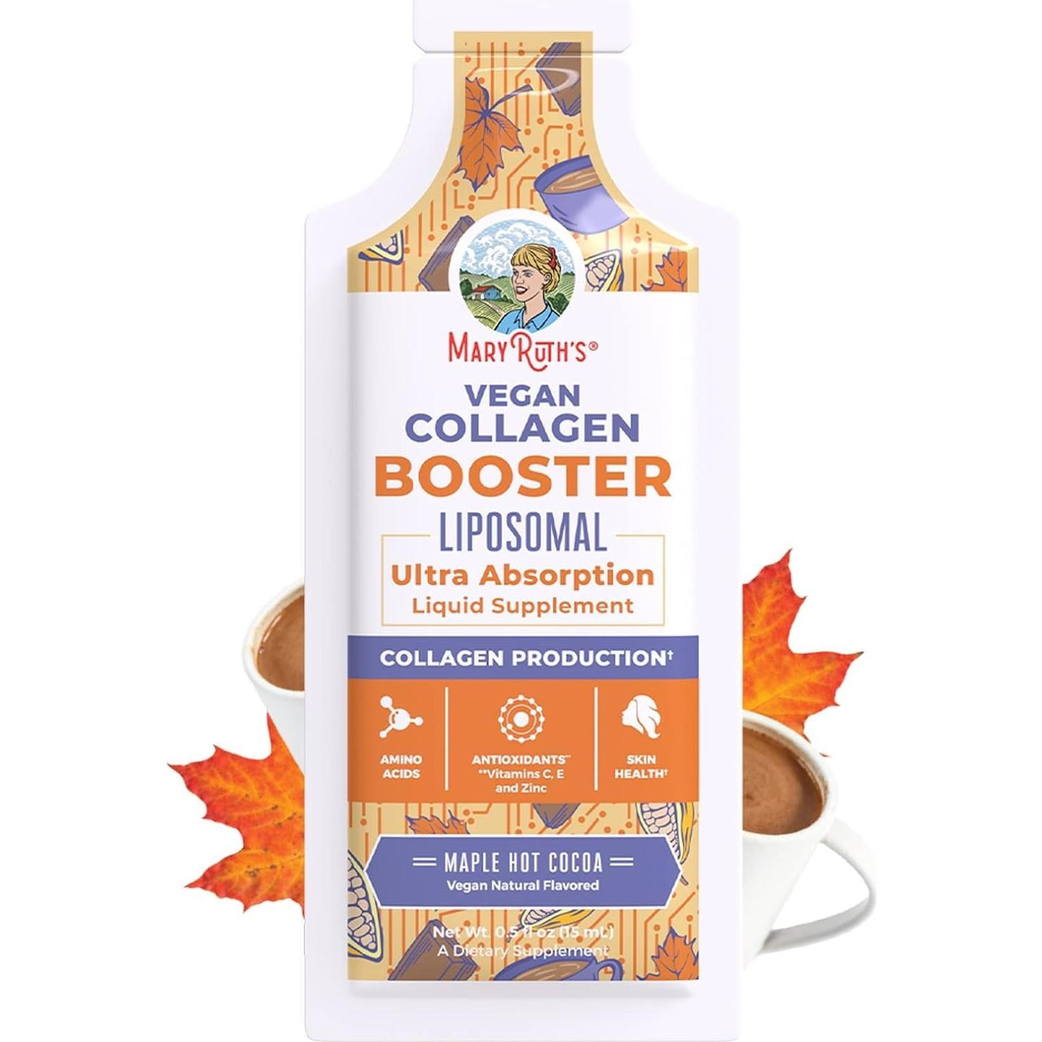 Colágeno Liposomal MaryRuth | Vegano | 14 Porciones | Sin Azúcar