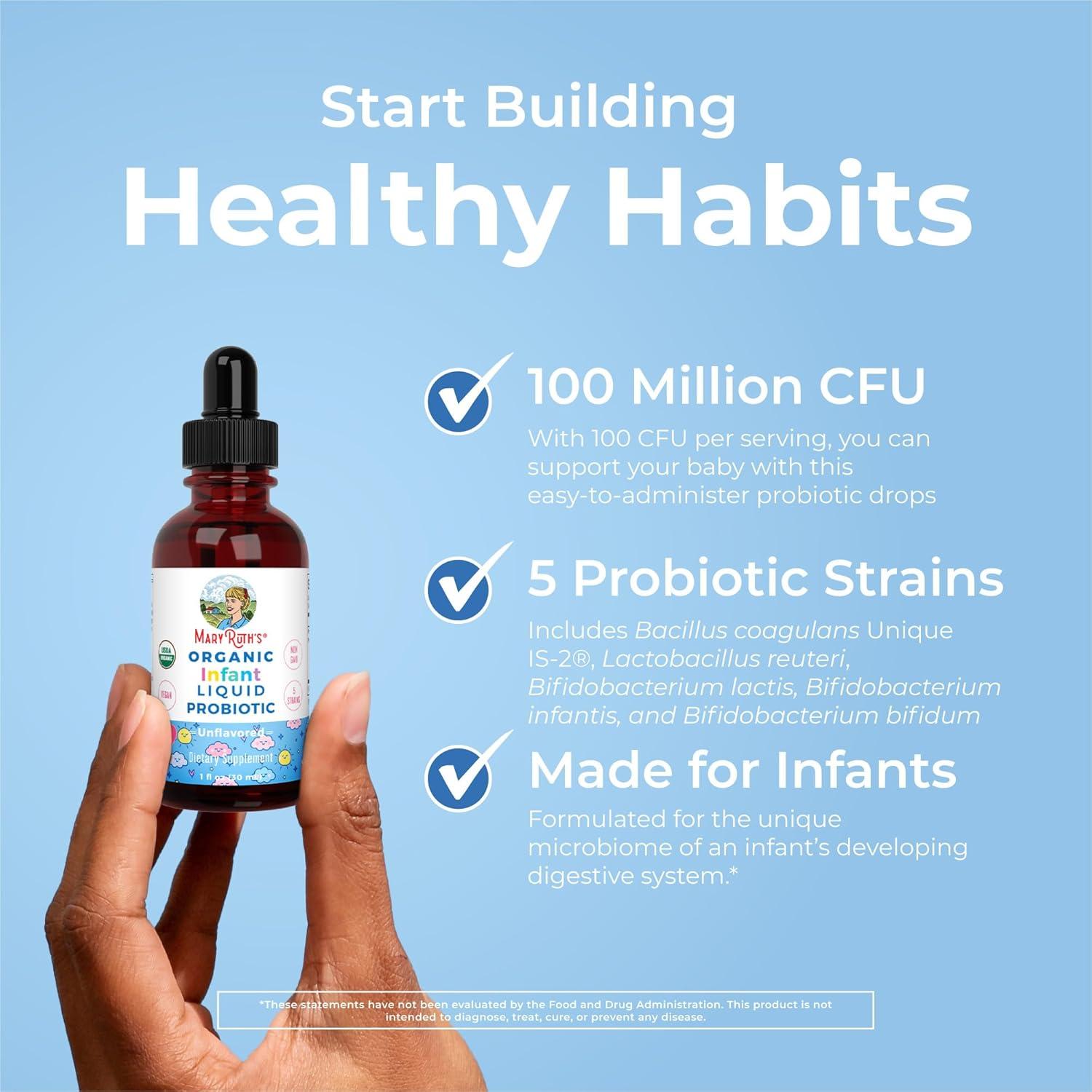 Gotas Probióticas Líquidas MaryRuth Organics 125 Porciones