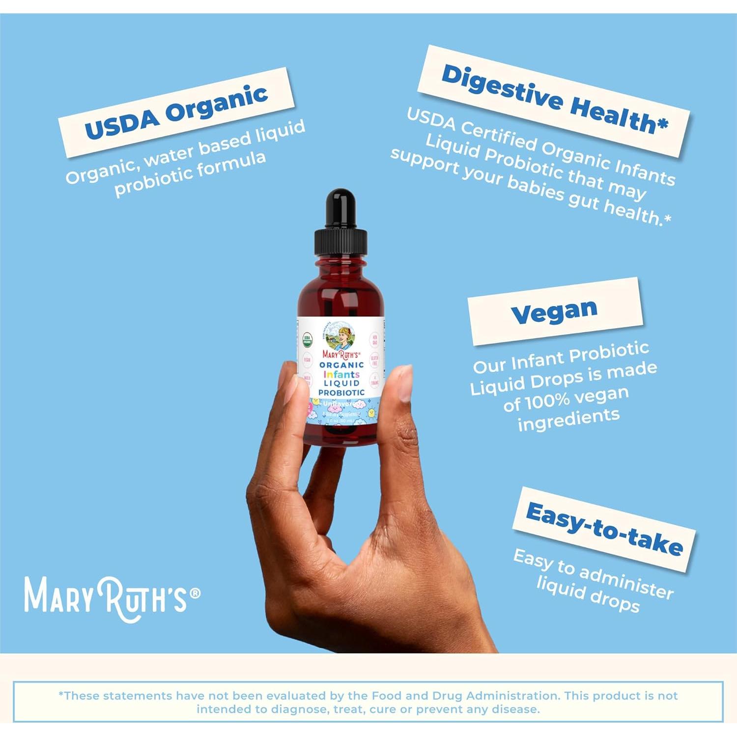 Gotas Probióticas Líquidas MaryRuth Organics 125 Porciones