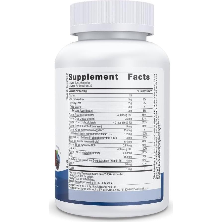 Gomitas Multivitamínicas para Hombres Nordic Naturals 60 Unidades