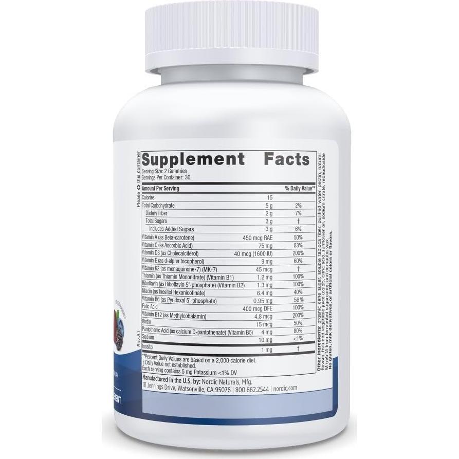 Gomitas Multivitamínicas para Hombres Nordic Naturals 60 Unidades