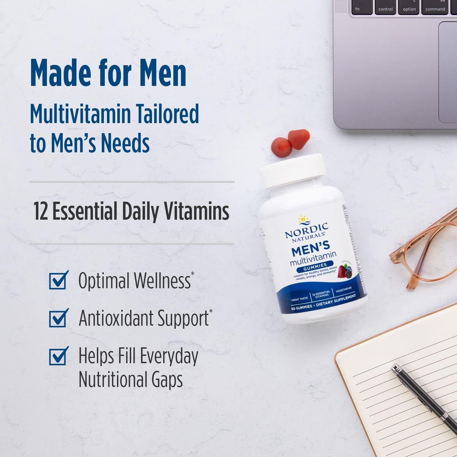Gomitas Multivitamínicas para Hombres Nordic Naturals 60 Unidades