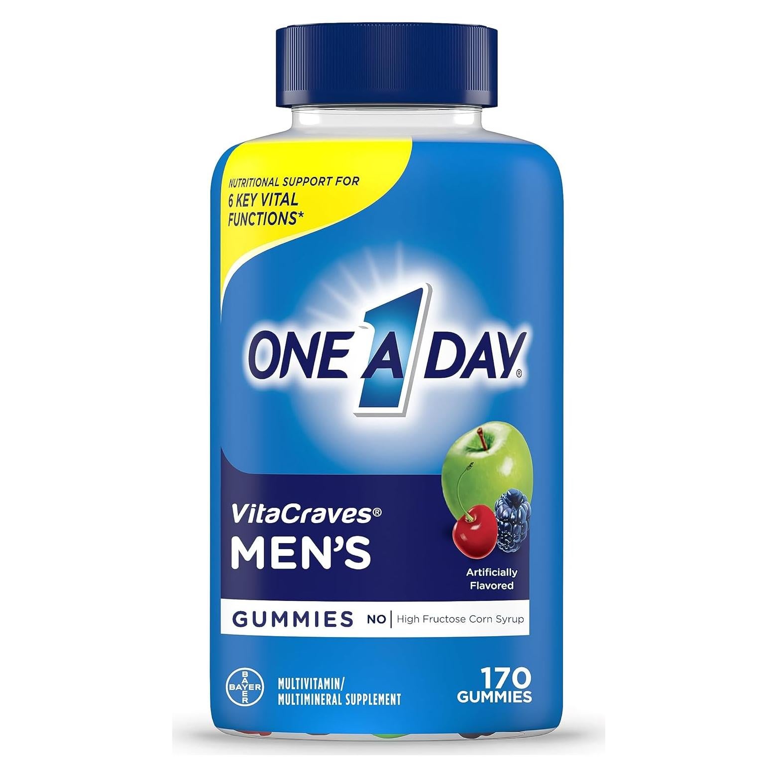 One A Day Gominolas Multivitaminas para Hombres 170 Unidades