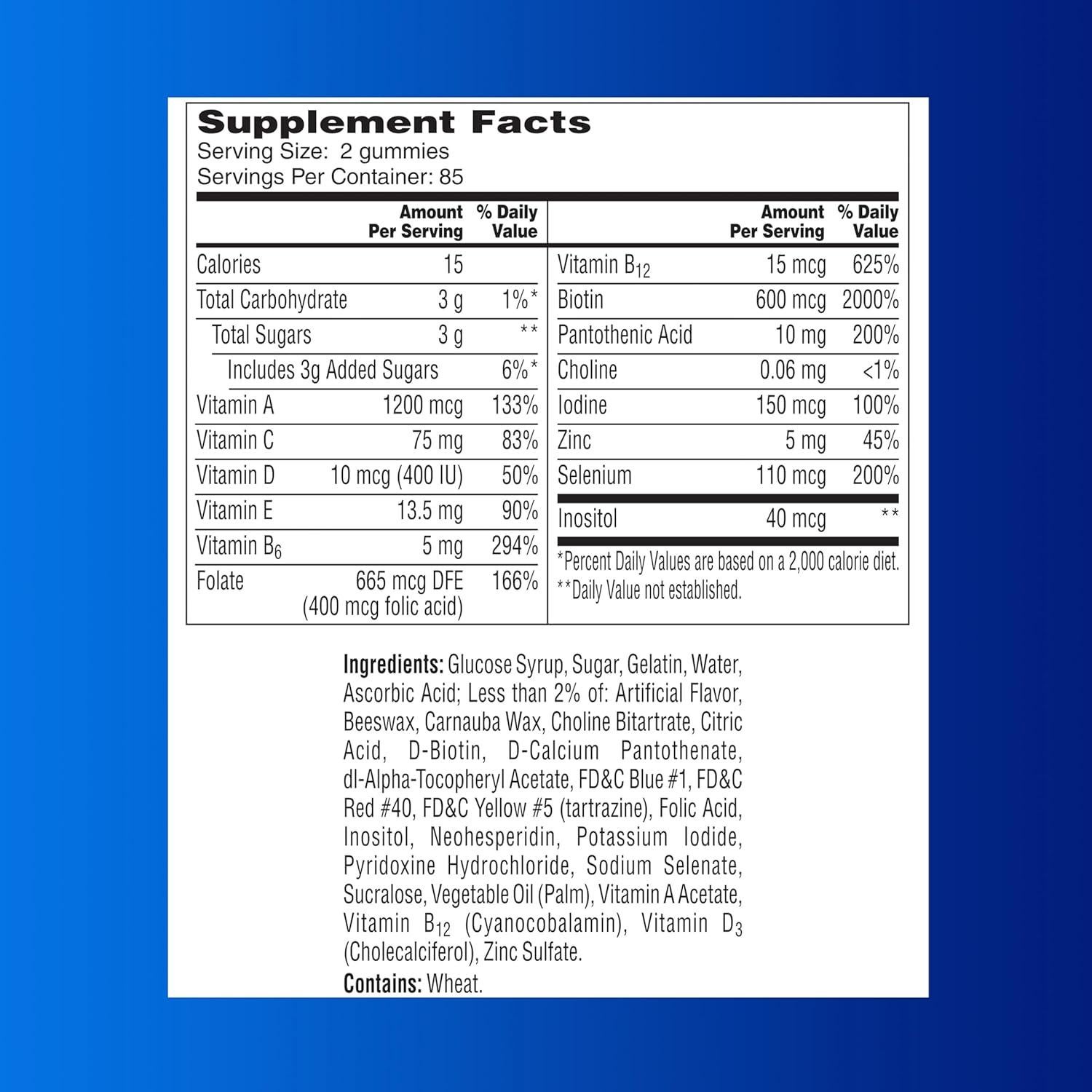 One A Day Gominolas Multivitaminas para Hombres 170 Unidades