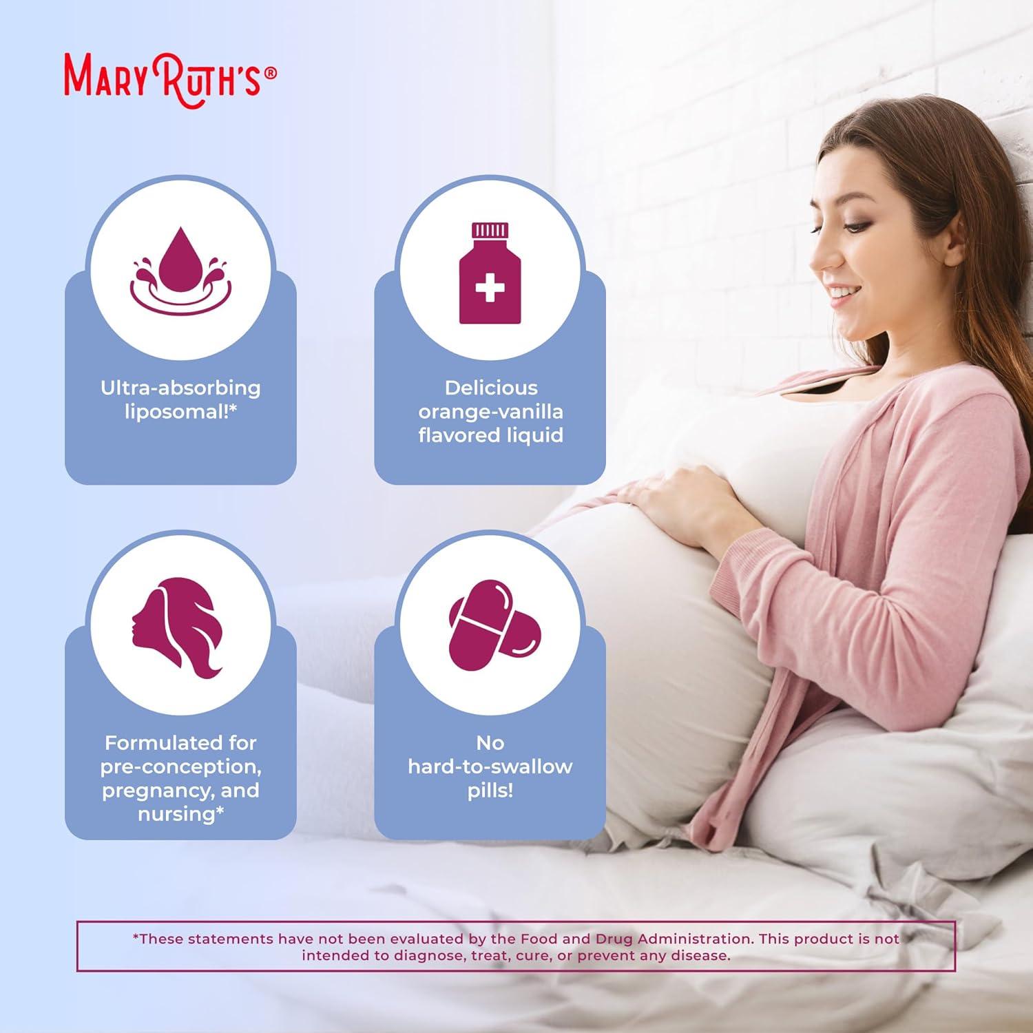 Multivitamínico Prenatal y Postnatal MaryRuth 30 Porciones