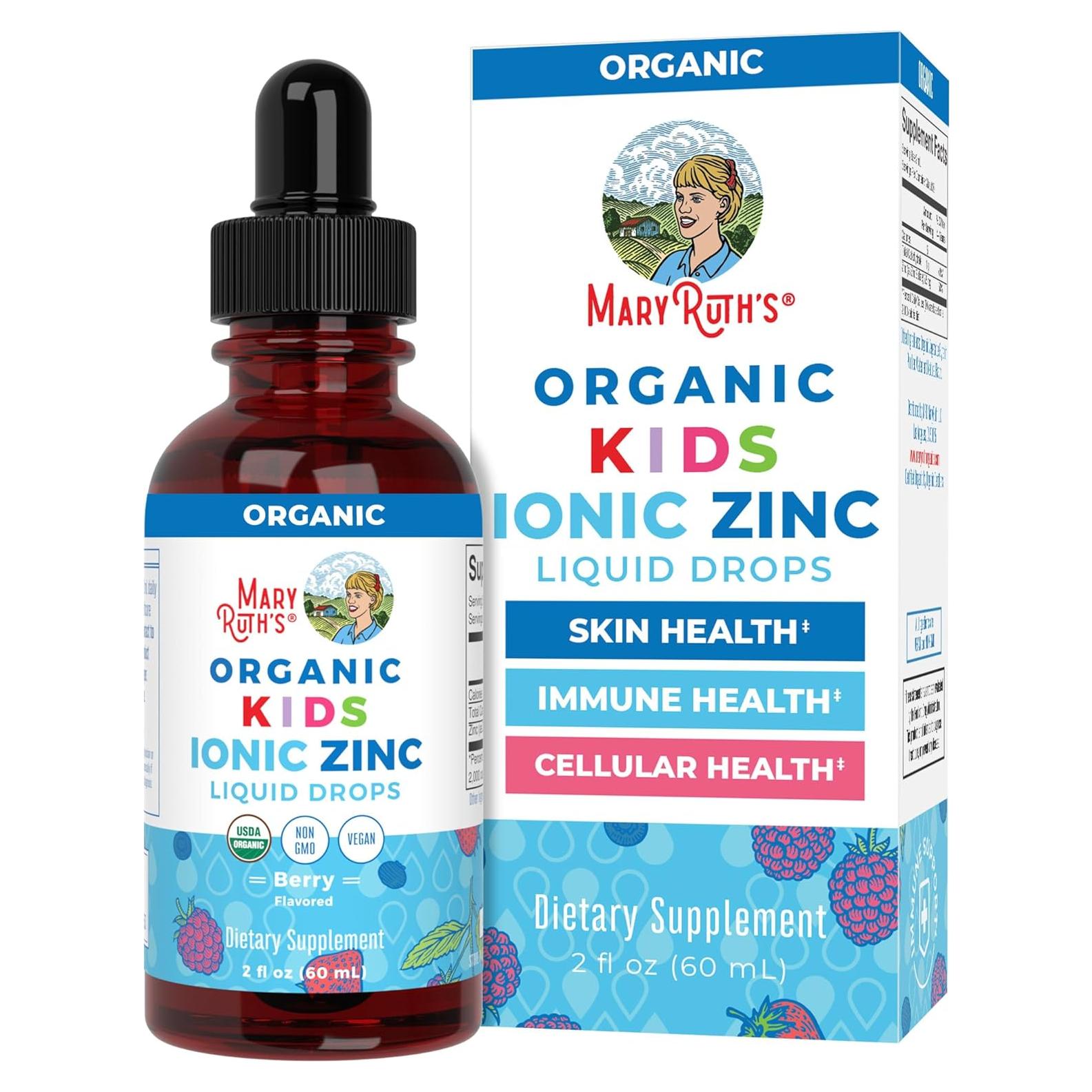 Suplemento de Zinc Líquido MaryRuth para Niños 59 mL - Vegano